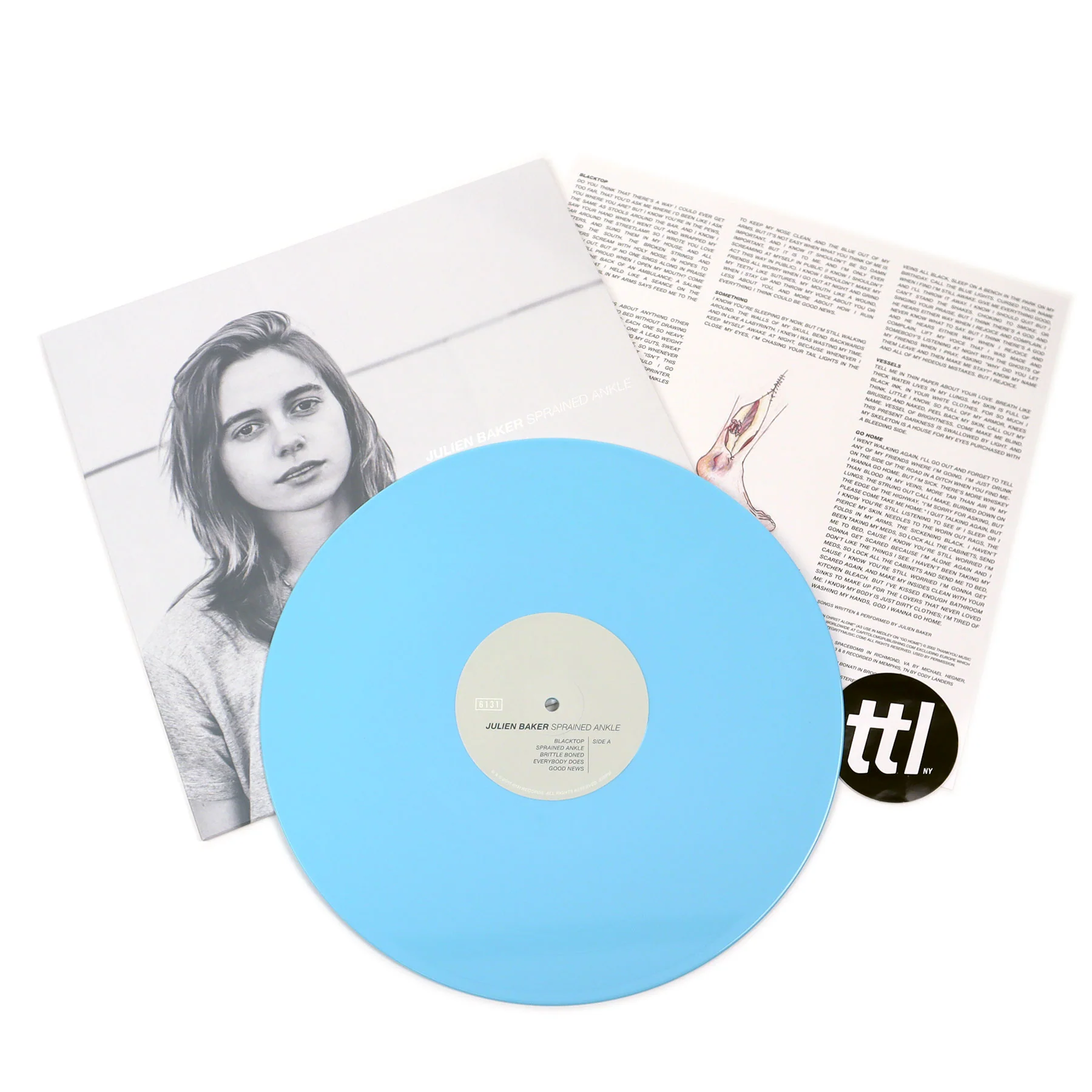 Julien Baker: Sprained Ankle (Indie Exclusive Blue Colored Vinyl) Vinyl LP - Image 2