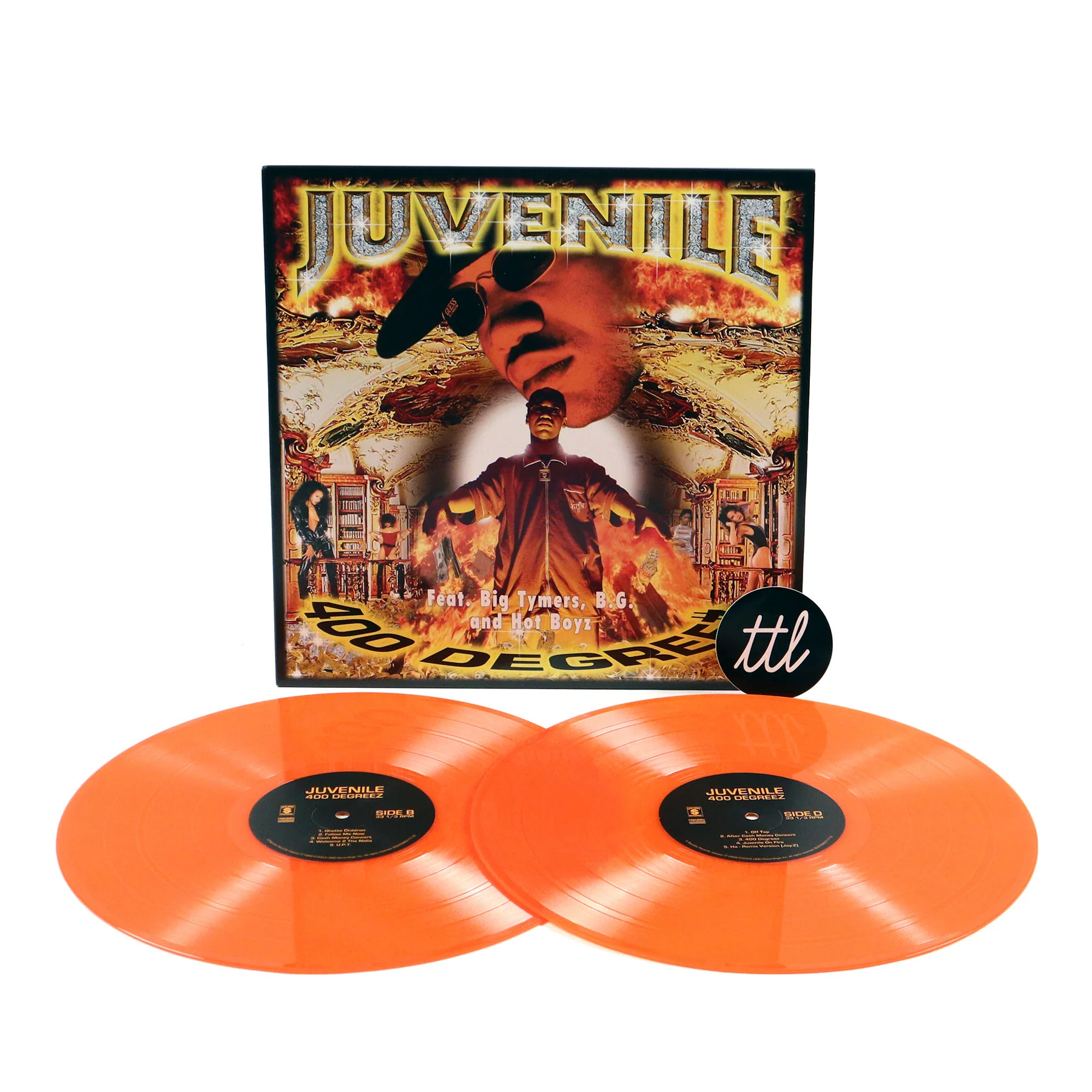 Juvenile: 400 Degreez (Orange Colored Vinyl) Vinyl 2LP - Image 2