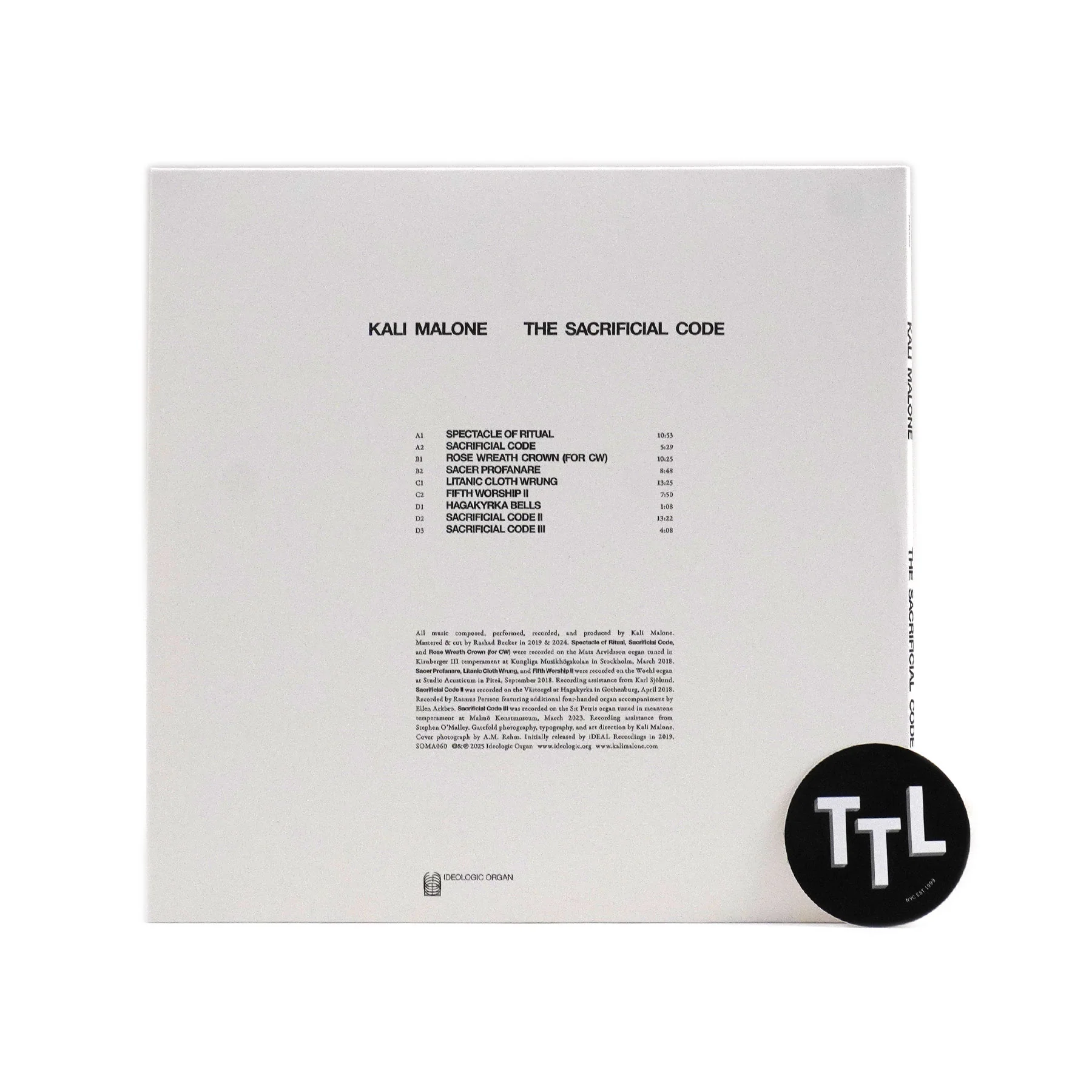 Kali Malone: The Sacrificial Code Vinyl 2LP - Image 3