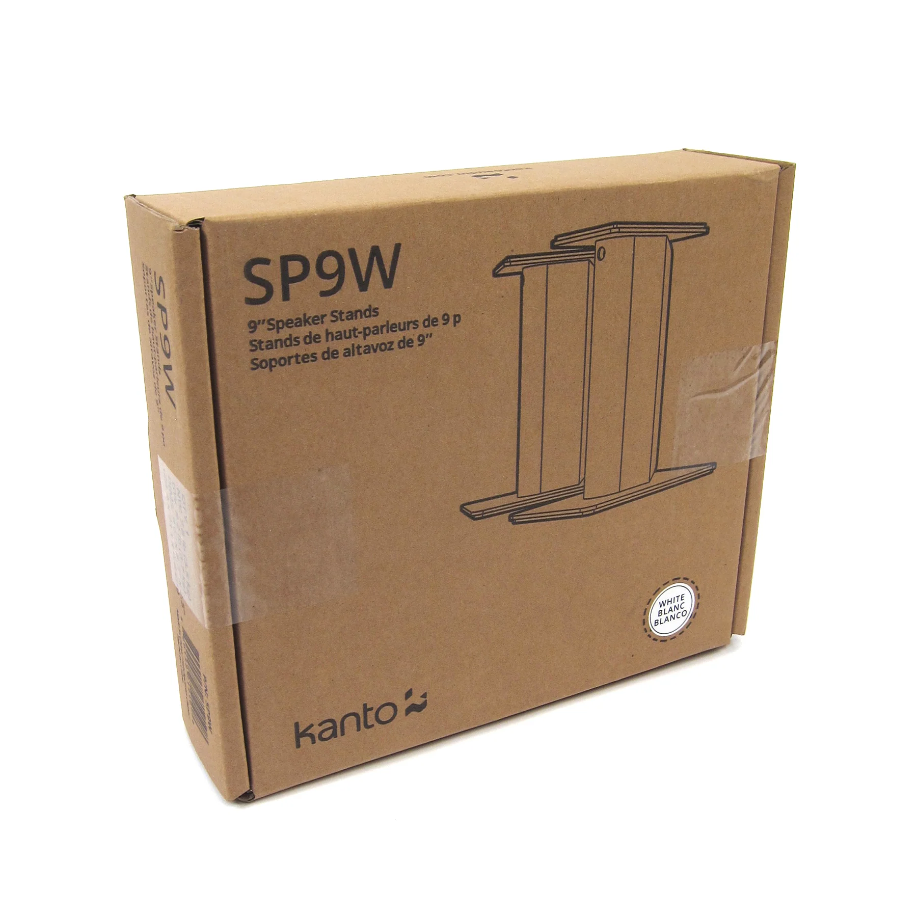 Kanto: SP9W Desktop Speaker Stands for YU2 / YU4 (9" Height / White / Pair) - Image 5