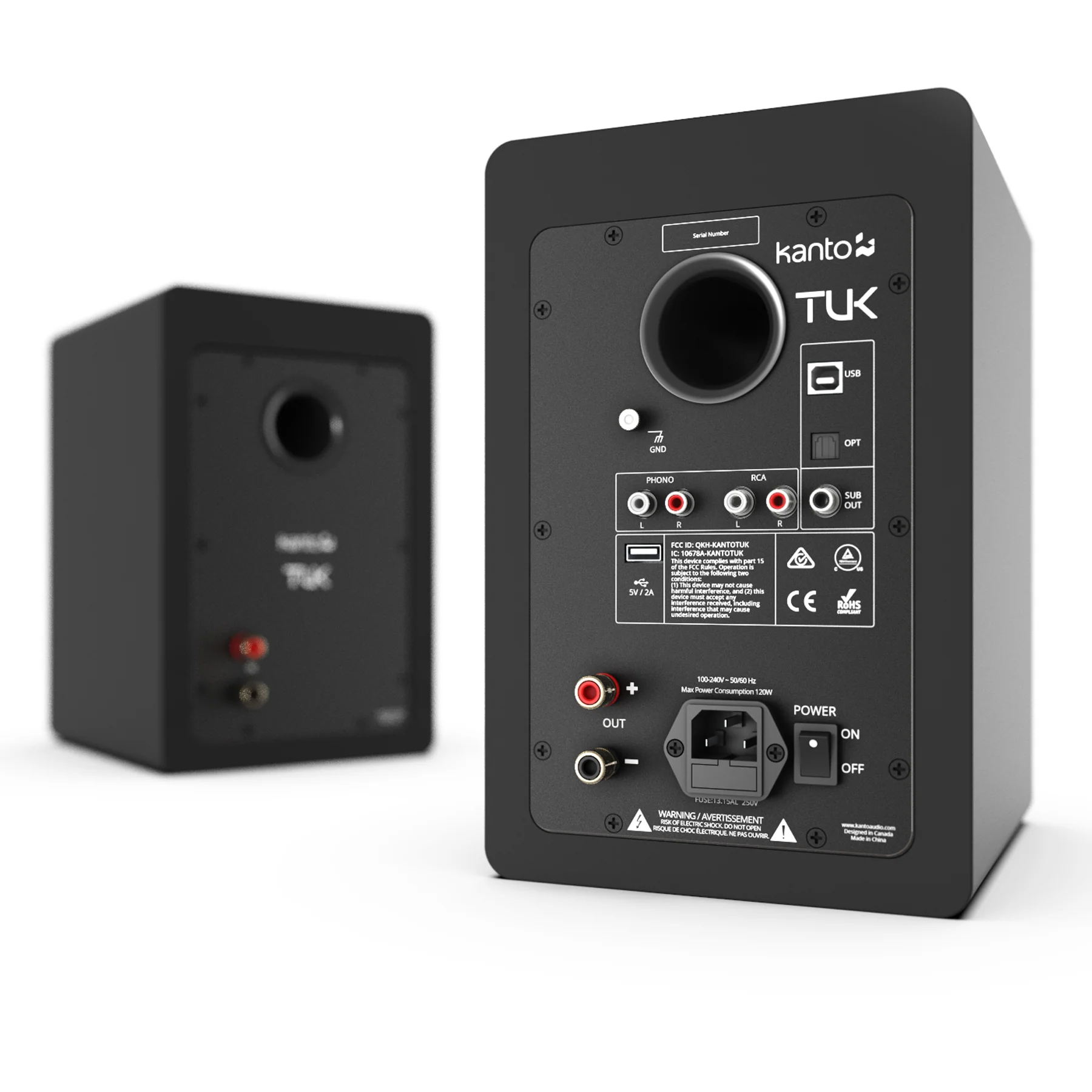 Kanto: TUK Powered Speakers - Matte Black (TUKMB) - Image 3