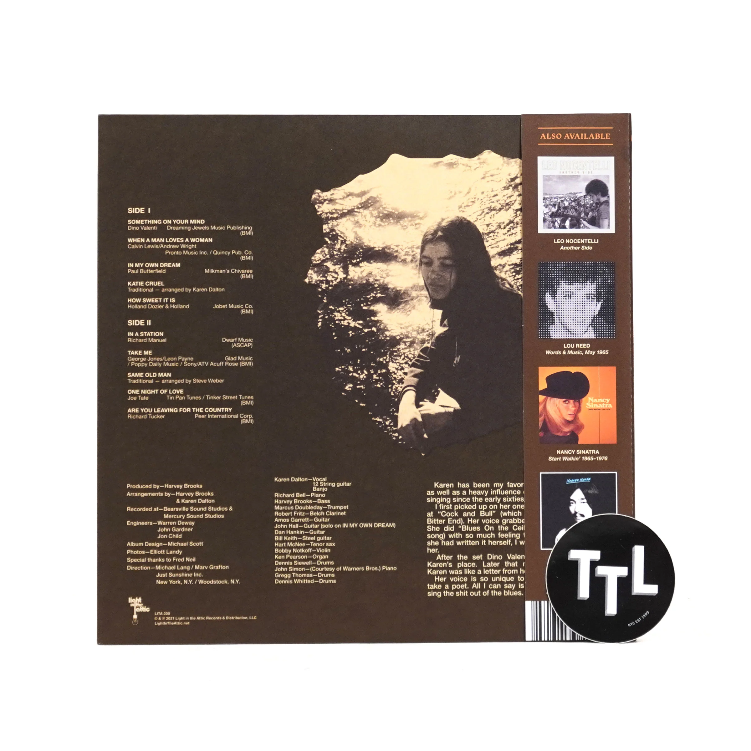 Karen Dalton: In My Own Time - 50th Anniversary Edition (Colored Vinyl) Vinyl LP - Image 3