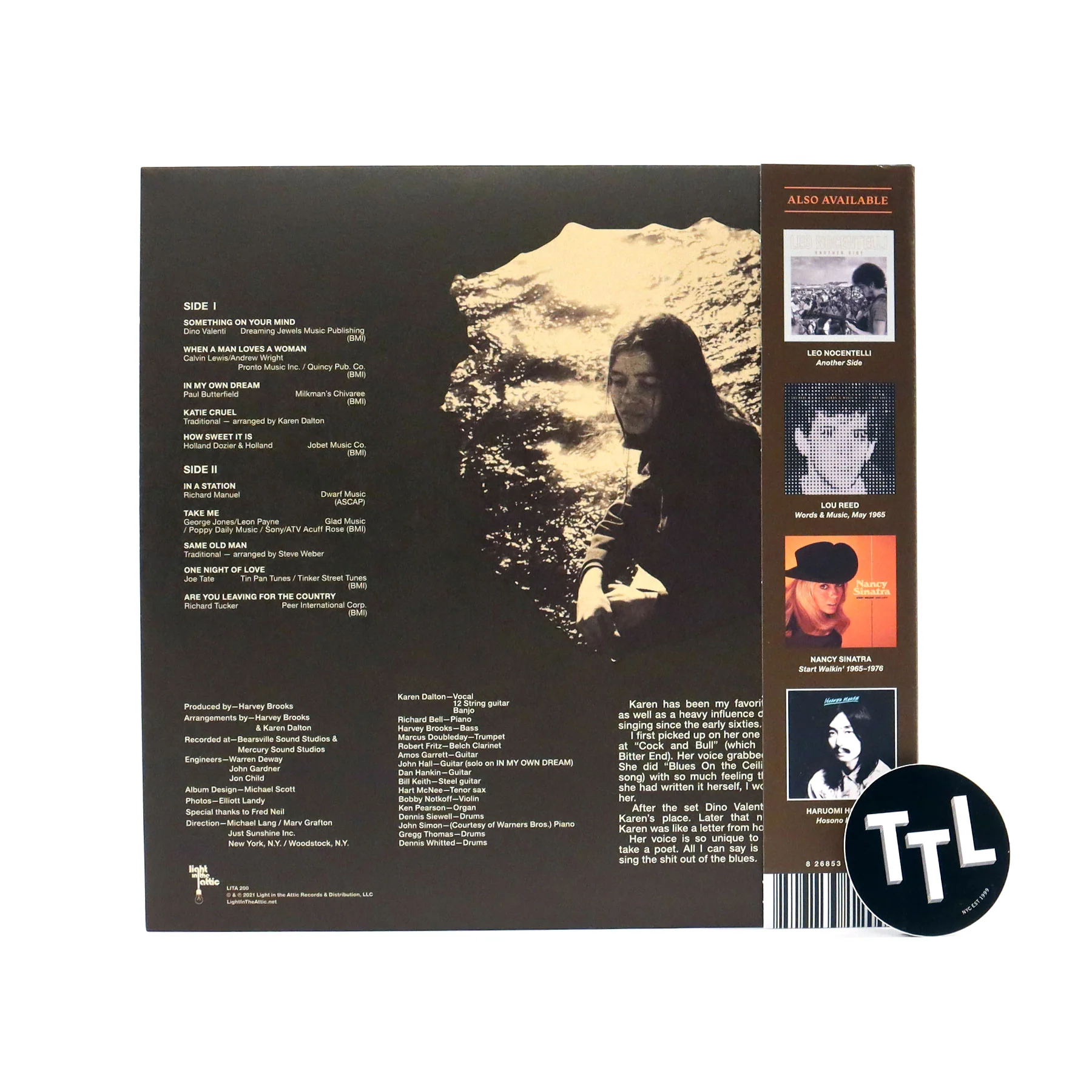 Karen Dalton: In My Own Time - 50th Anniversary Edition Vinyl LP - Image 4