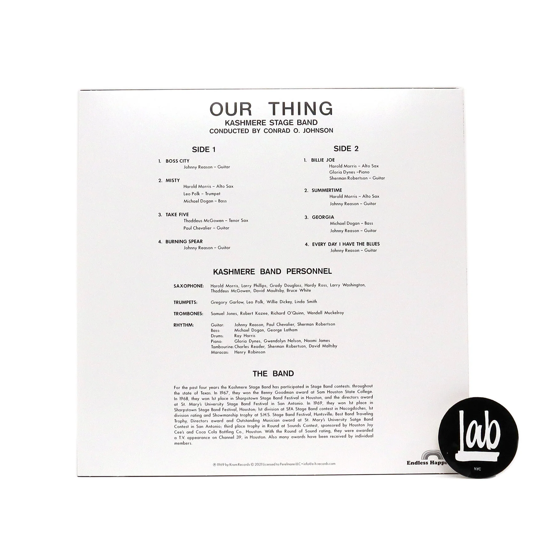 Kashmere Stage Band: Our Thing Vinyl LP - Image 2