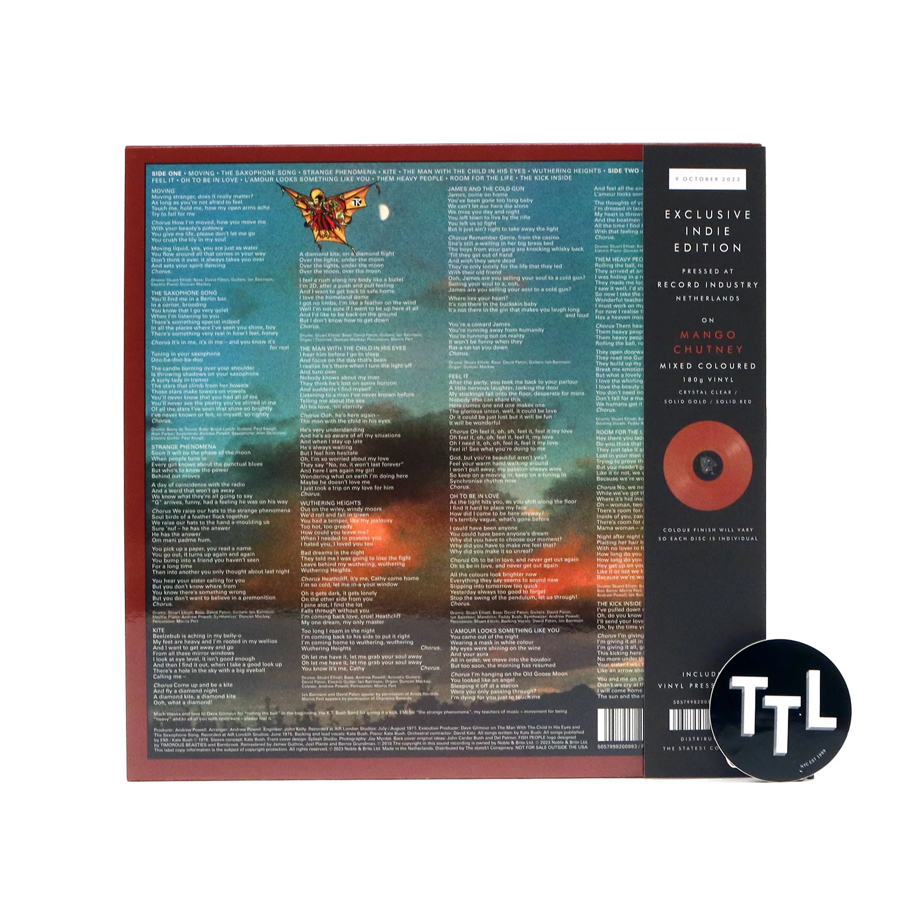 Kate Bush: The Kick Inside (Indie Exclusive Colored Vinyl) Vinyl LP - Image 3