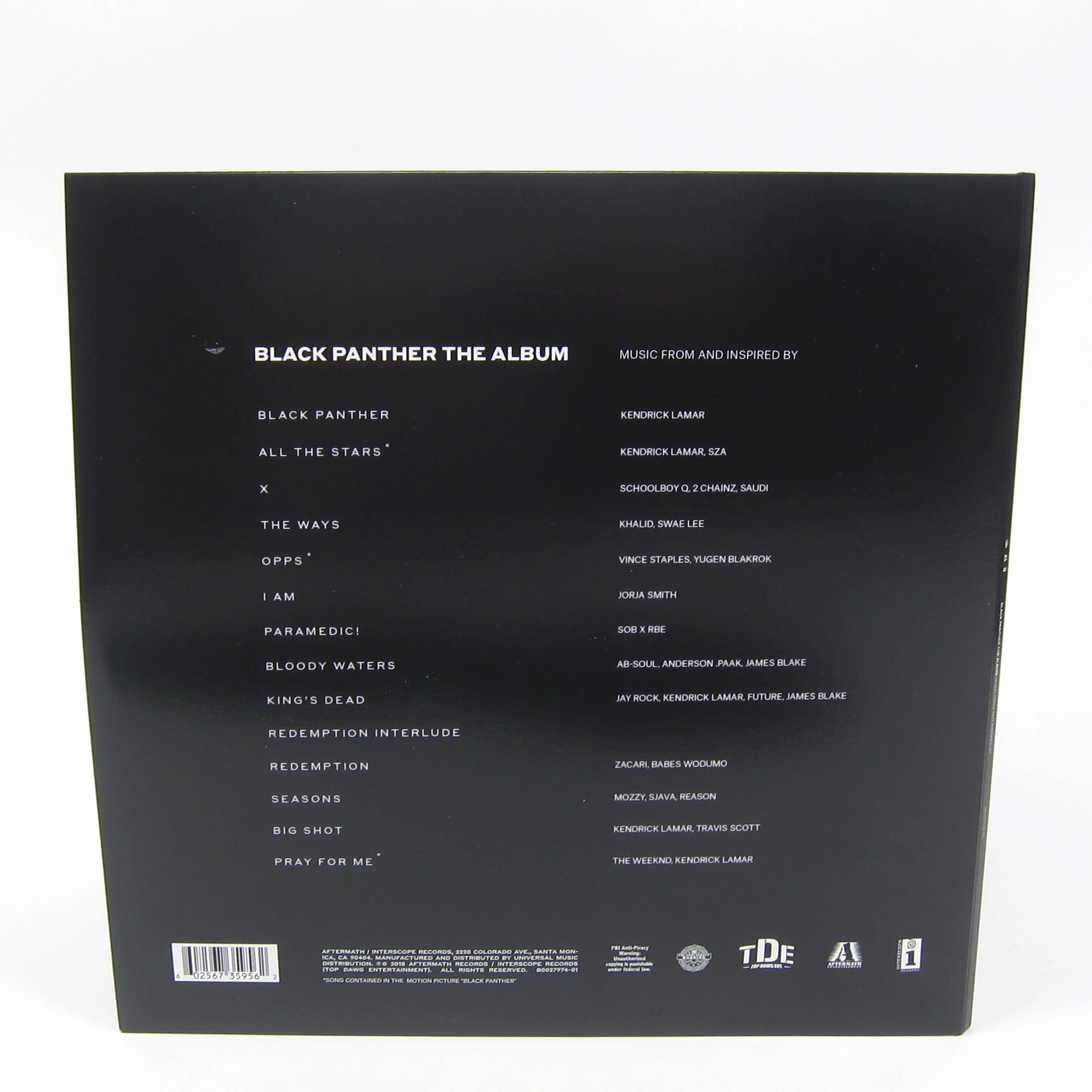 Kendrick Lamar: Black Panther The Album Soundtrack (180g) Vinyl 2LP - Image 3