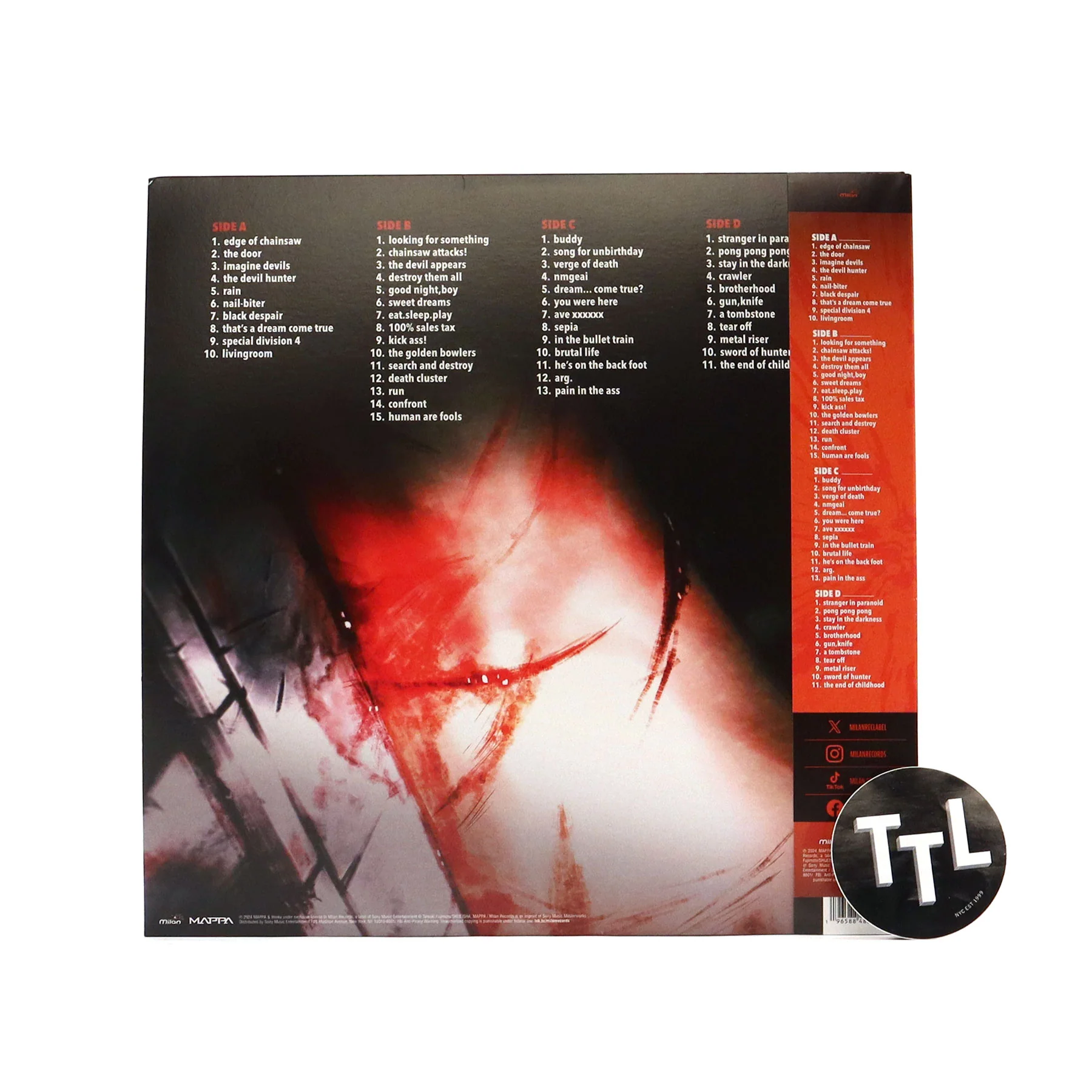 Kensuke Ushio: Chainsaw Man Soundtrack (Colored Vinyl) Vinyl 2LP - Image 3