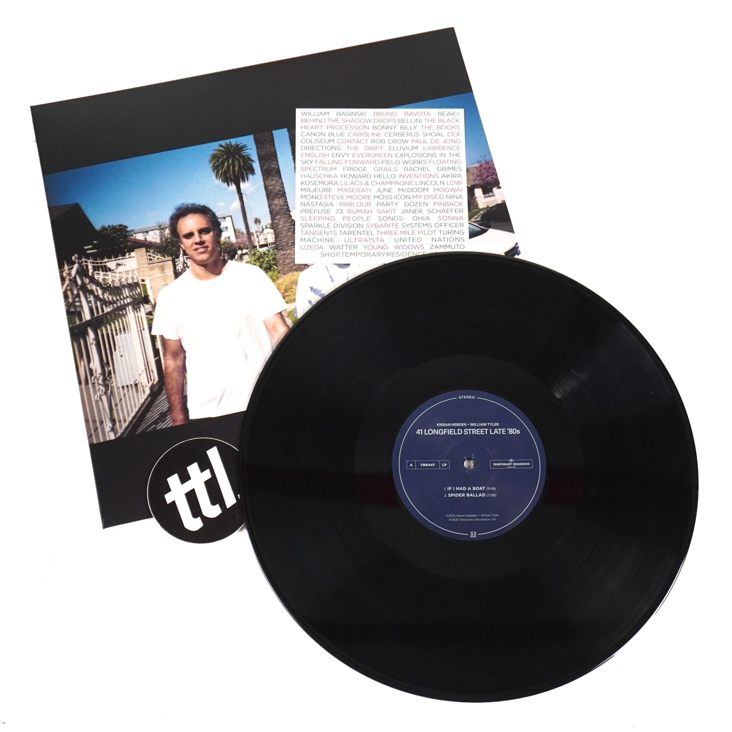 Kieran Hebden & William Tyler: 41 Longfield Street Late '80s Vinyl LP - Image 2