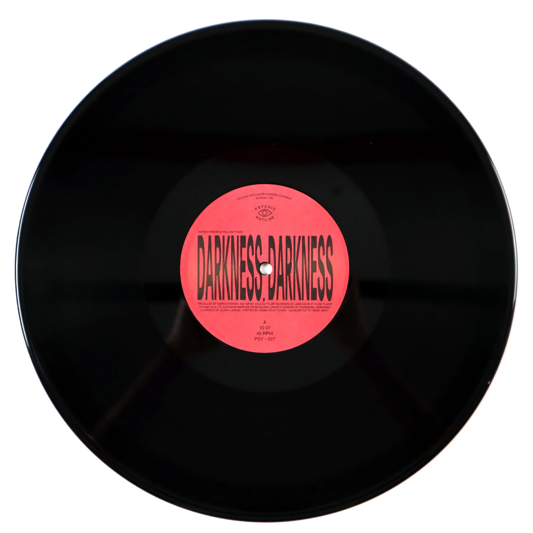 Kieran Hebden & William Tyler: Darkness, Darkness / No Services (Four Tet) Vinyl 12" - Image 2
