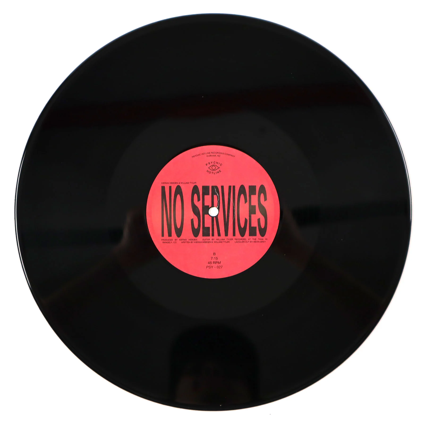 Kieran Hebden & William Tyler: Darkness, Darkness / No Services (Four Tet) Vinyl 12" - Image 3