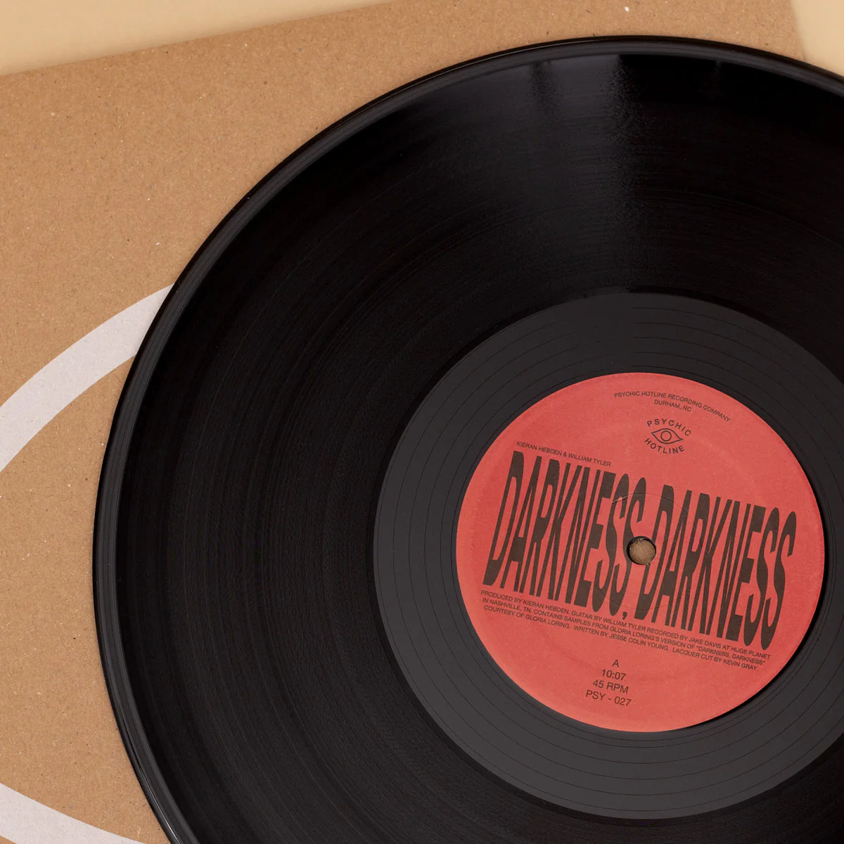 Kieran Hebden & William Tyler: Darkness, Darkness / No Services (Four Tet) Vinyl 12" - Image 4
