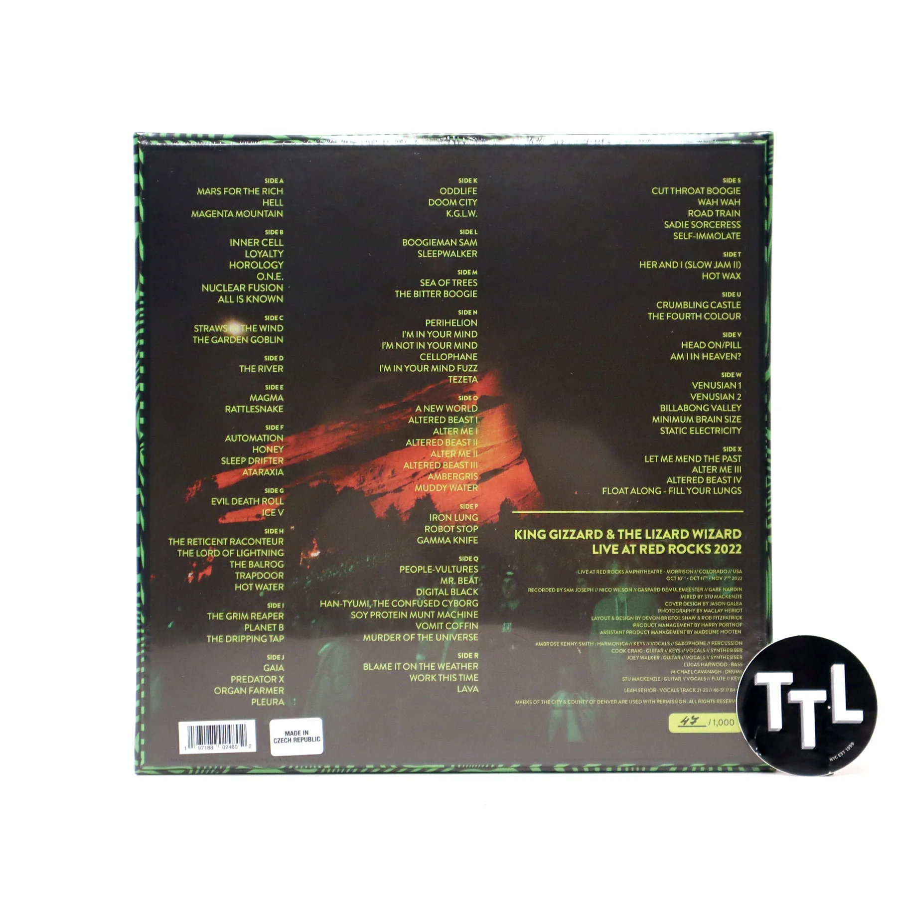 King Gizzard And The Lizard Wizard: Live At Red Rocks '22 (Colored Vinyl) Vinyl 12LP Boxset - Image 8