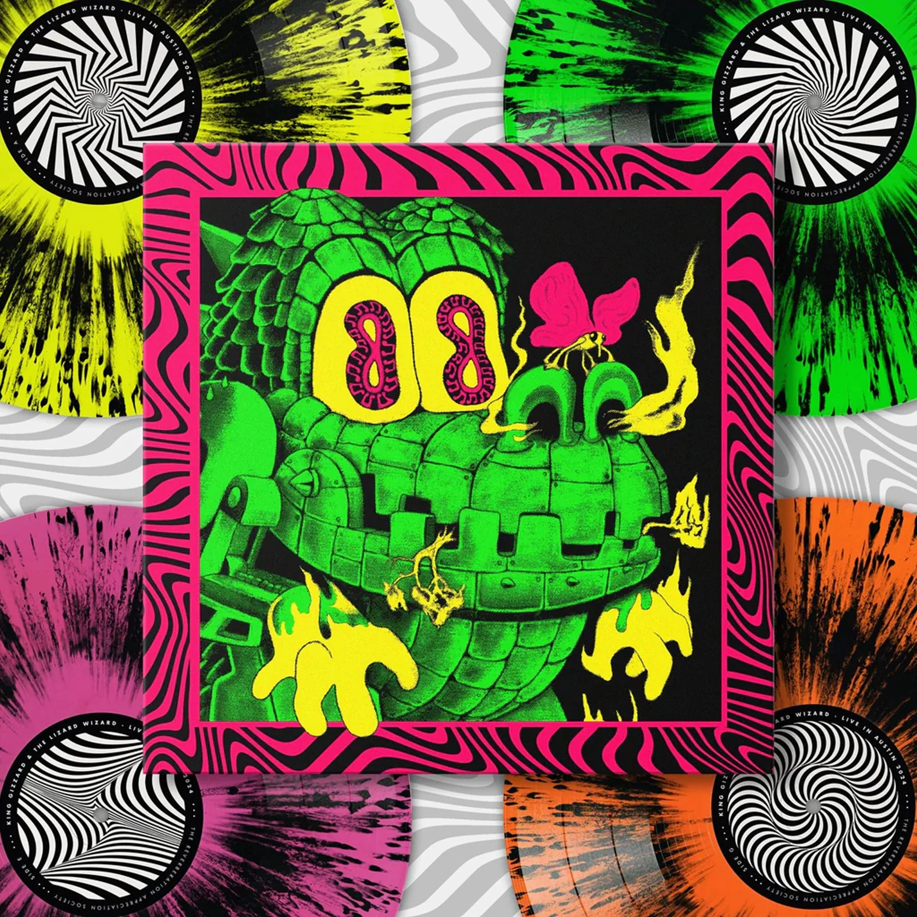 King Gizzard And The Lizard Wizard: Live In Austin '24 (Colored Vinyl) Vinyl 4LP Boxset - Image 3