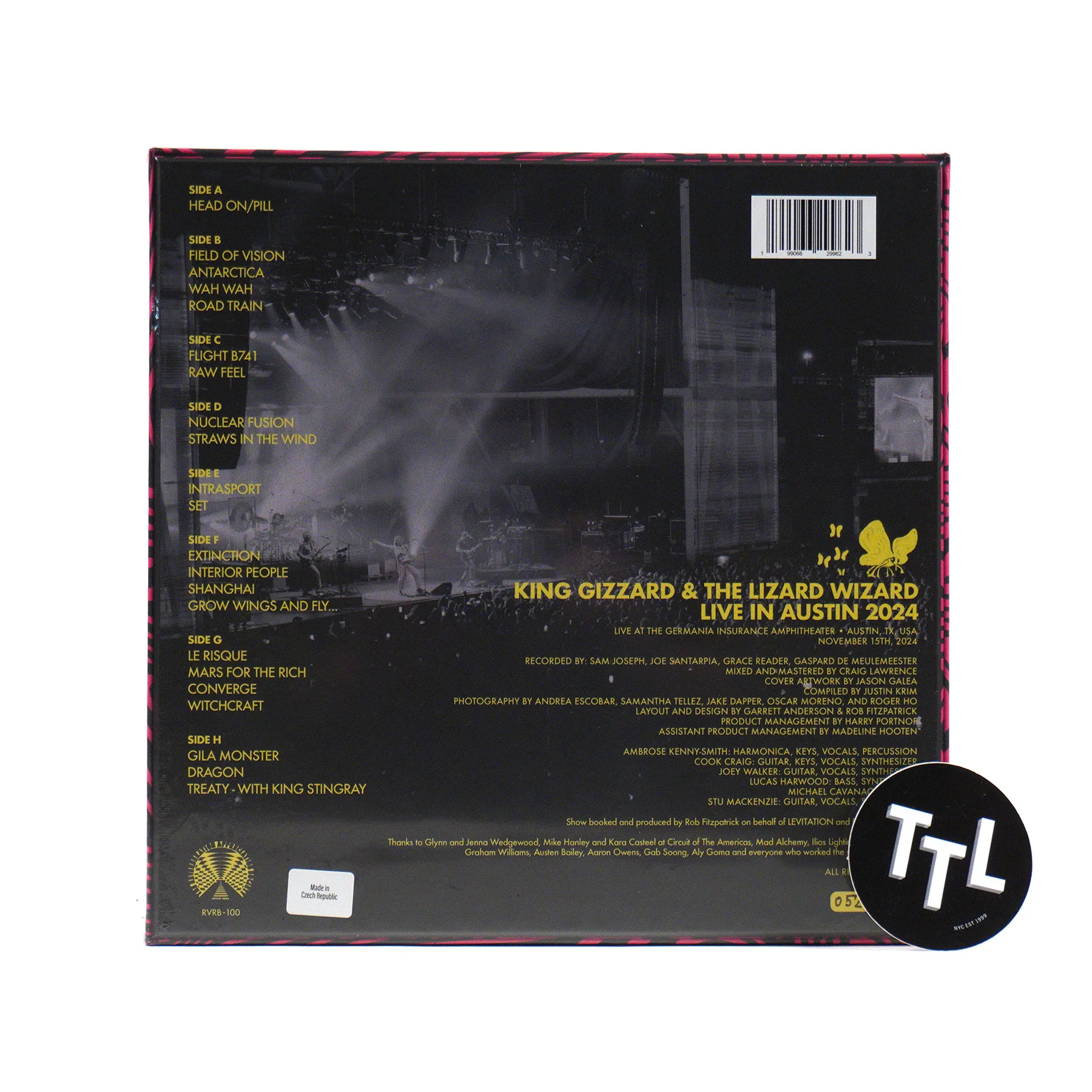 King Gizzard And The Lizard Wizard: Live In Austin '24 (Colored Vinyl) Vinyl 4LP Boxset - Image 5