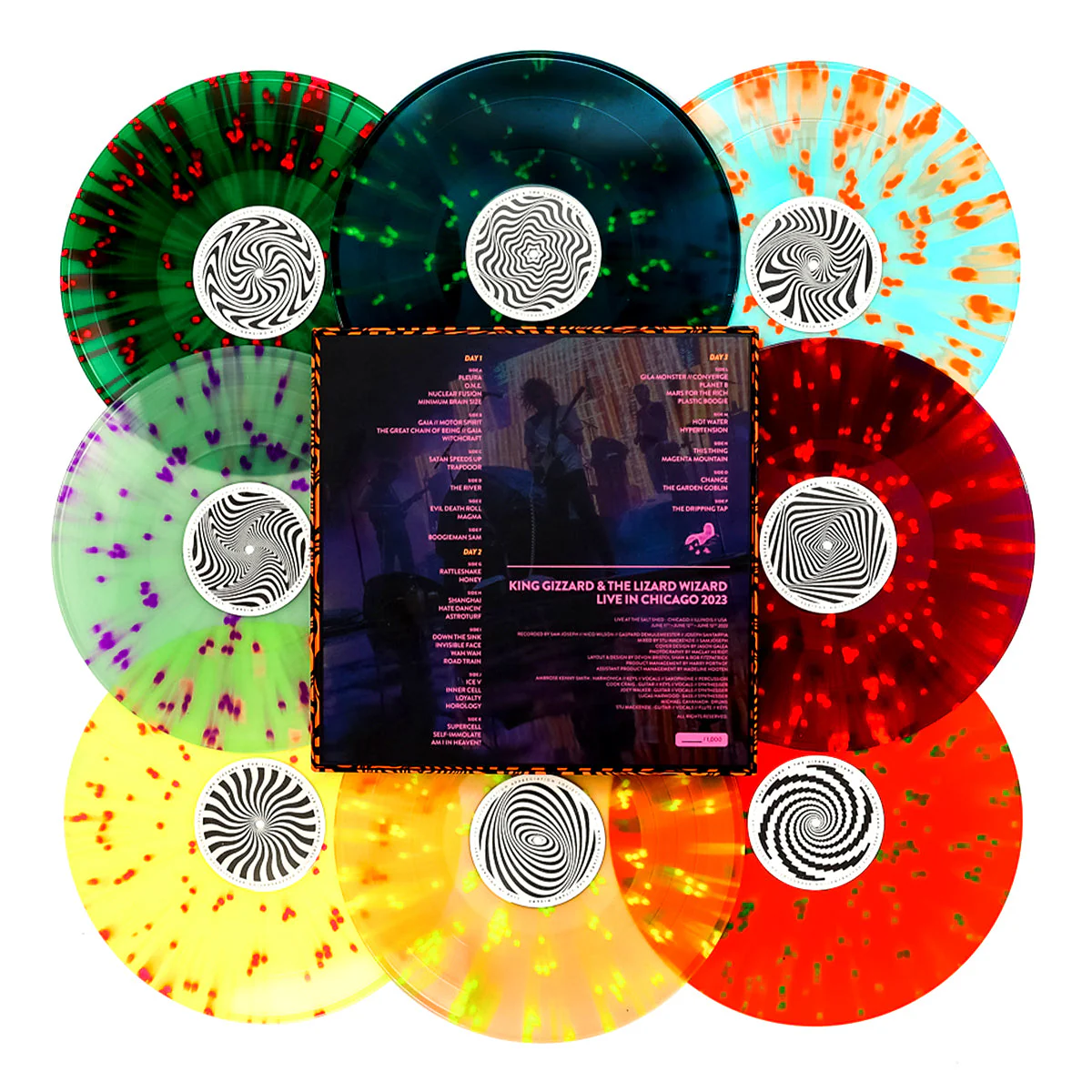 King Gizzard And The Lizard Wizard: Live In Chicago '23 (Colored Vinyl) Vinyl 8LP Boxset - Image 4