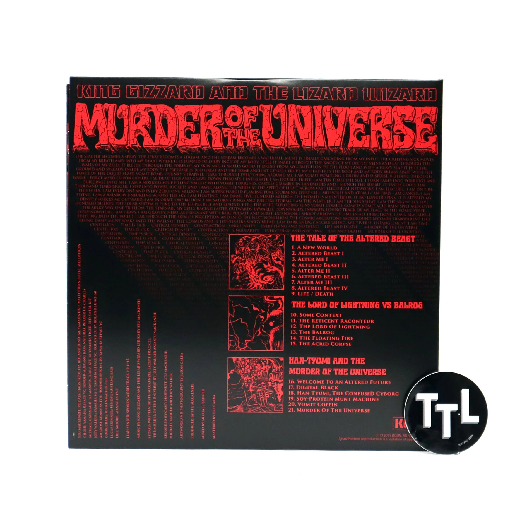 King Gizzard And The Lizard Wizard: Murder Of The Universe (Red Splatter Colored Vinyl) Vinyl 2LP - Image 3