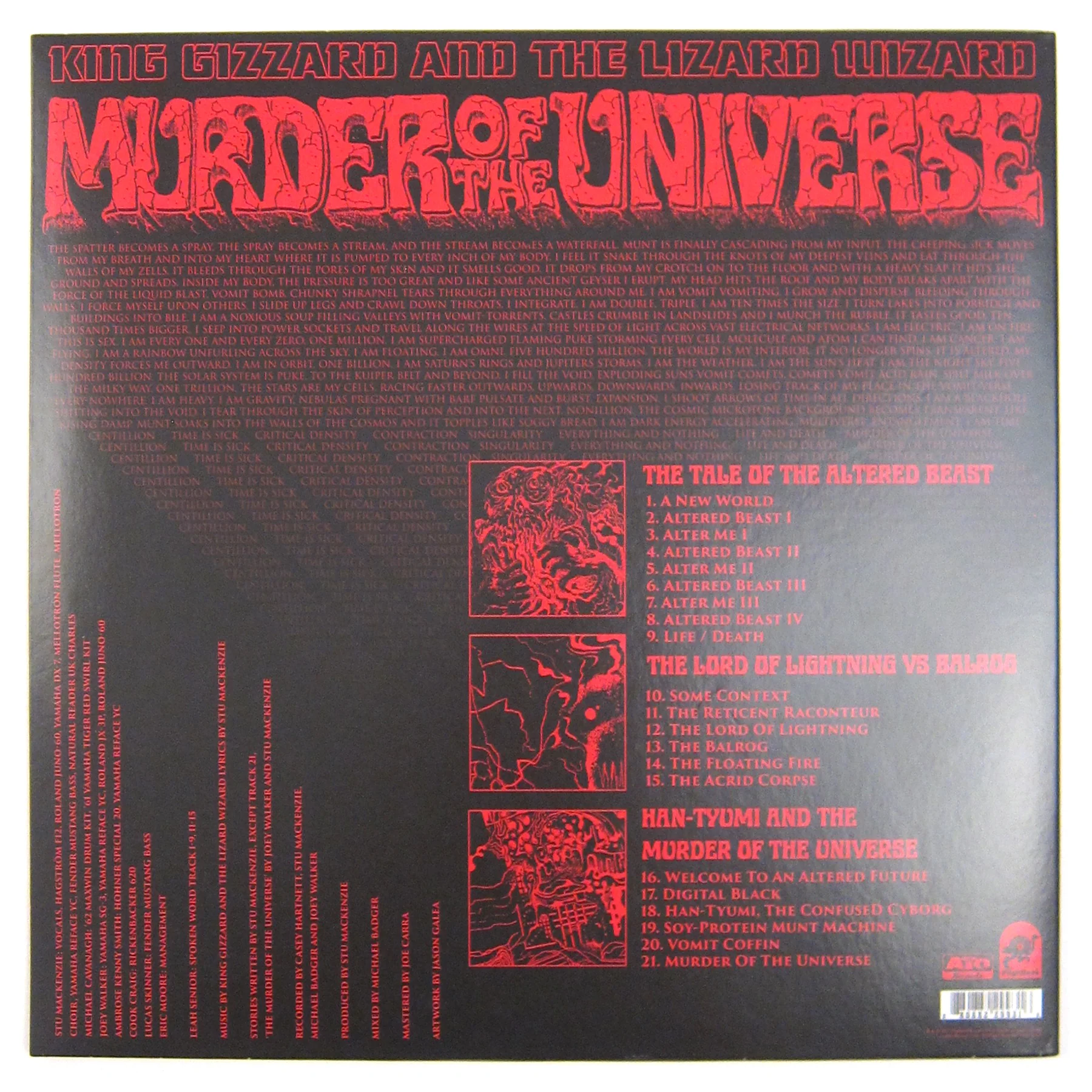 King Gizzard And The Lizard Wizard: Murder Of The Universe (Green Splatter Colored Vinyl) Vinyl LP - Image 3