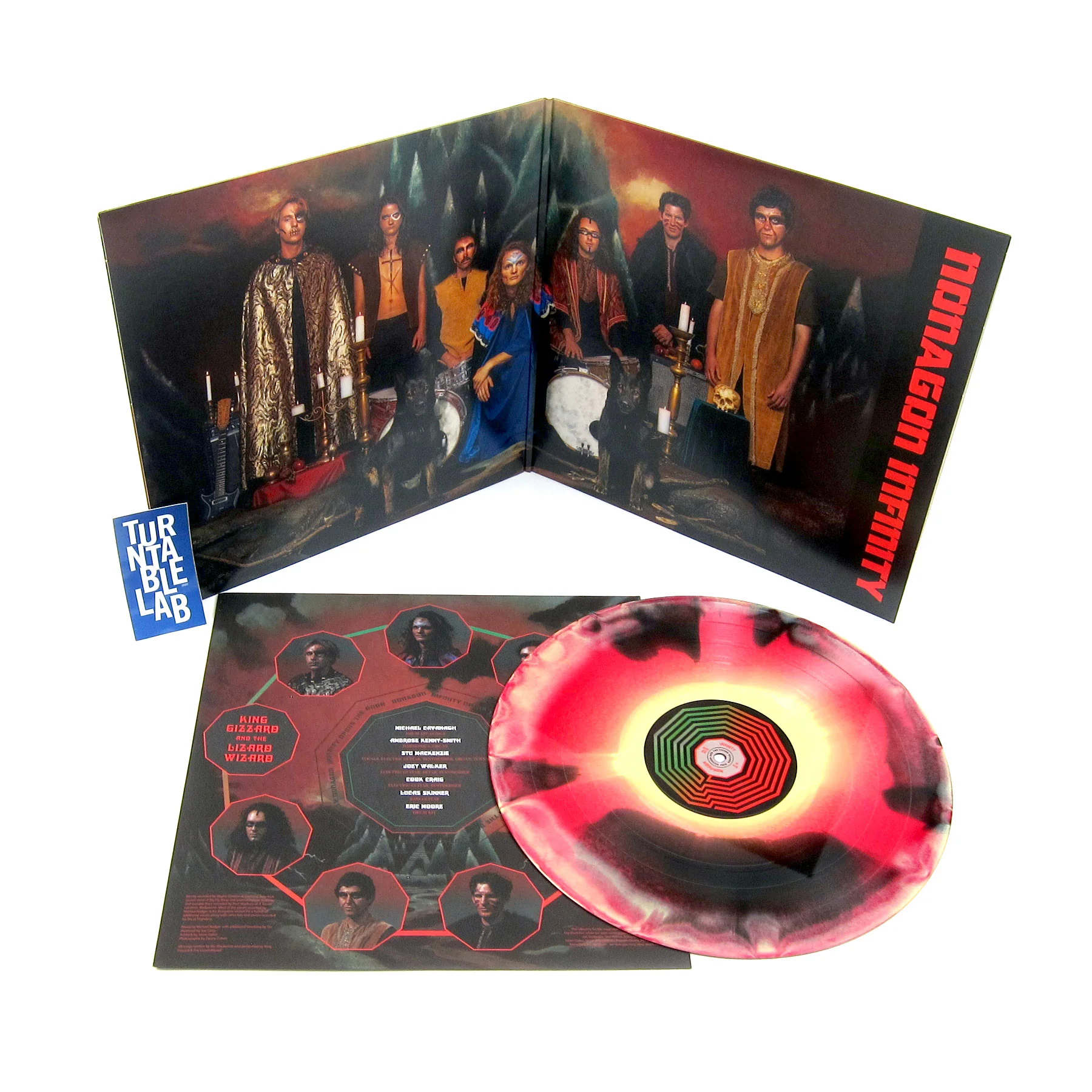 King Gizzard And The Lizard Wizard: Nonagon Infinity (Yellow/Red/Black Marble Colored Vinyl) Vinyl LP - Image 2