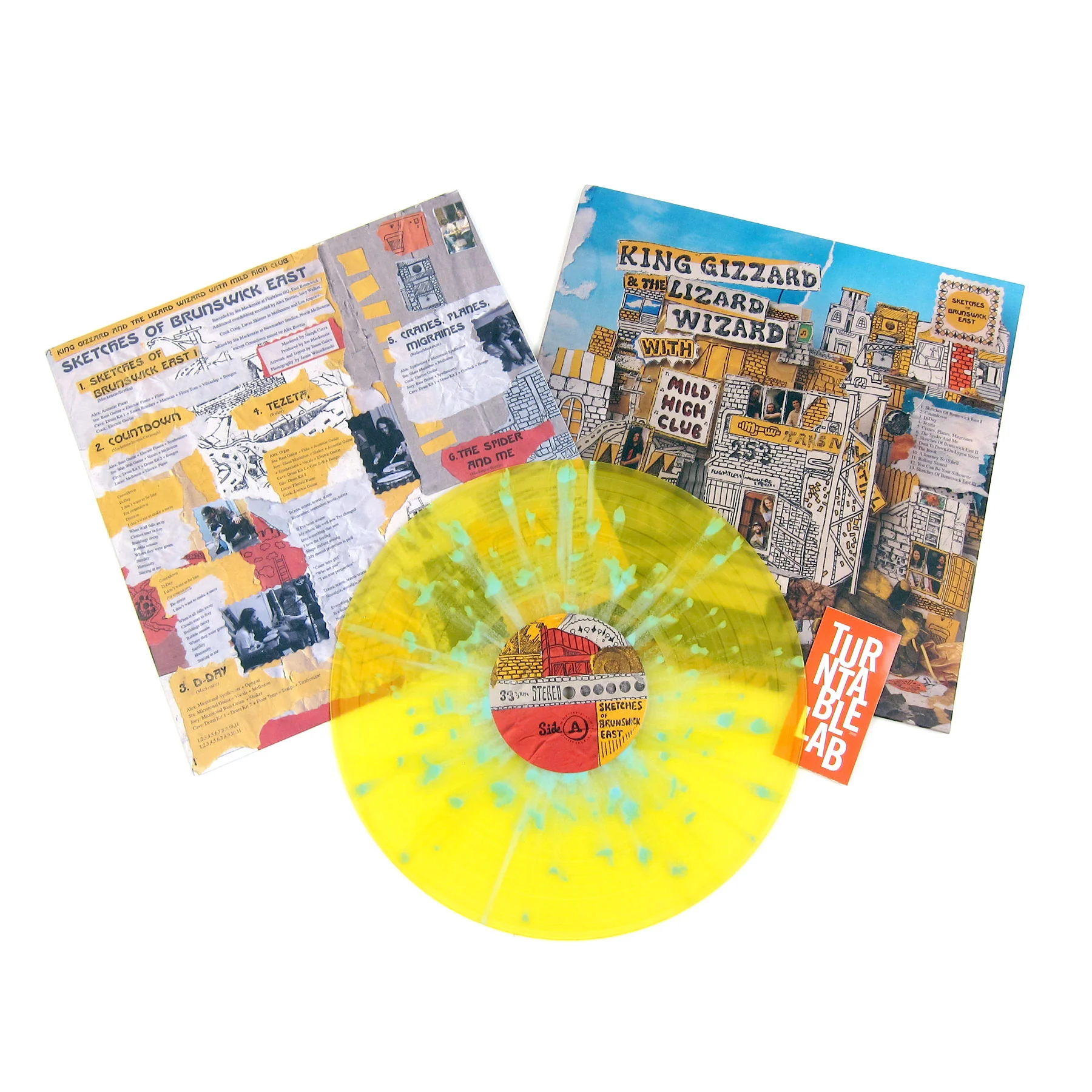 King Gizzard And The Lizard Wizard With Mild High Club: Sketches Of Brunswick East (Yellow & Blue Splatter Colored Vinyl) Vinyl LP - Image 2