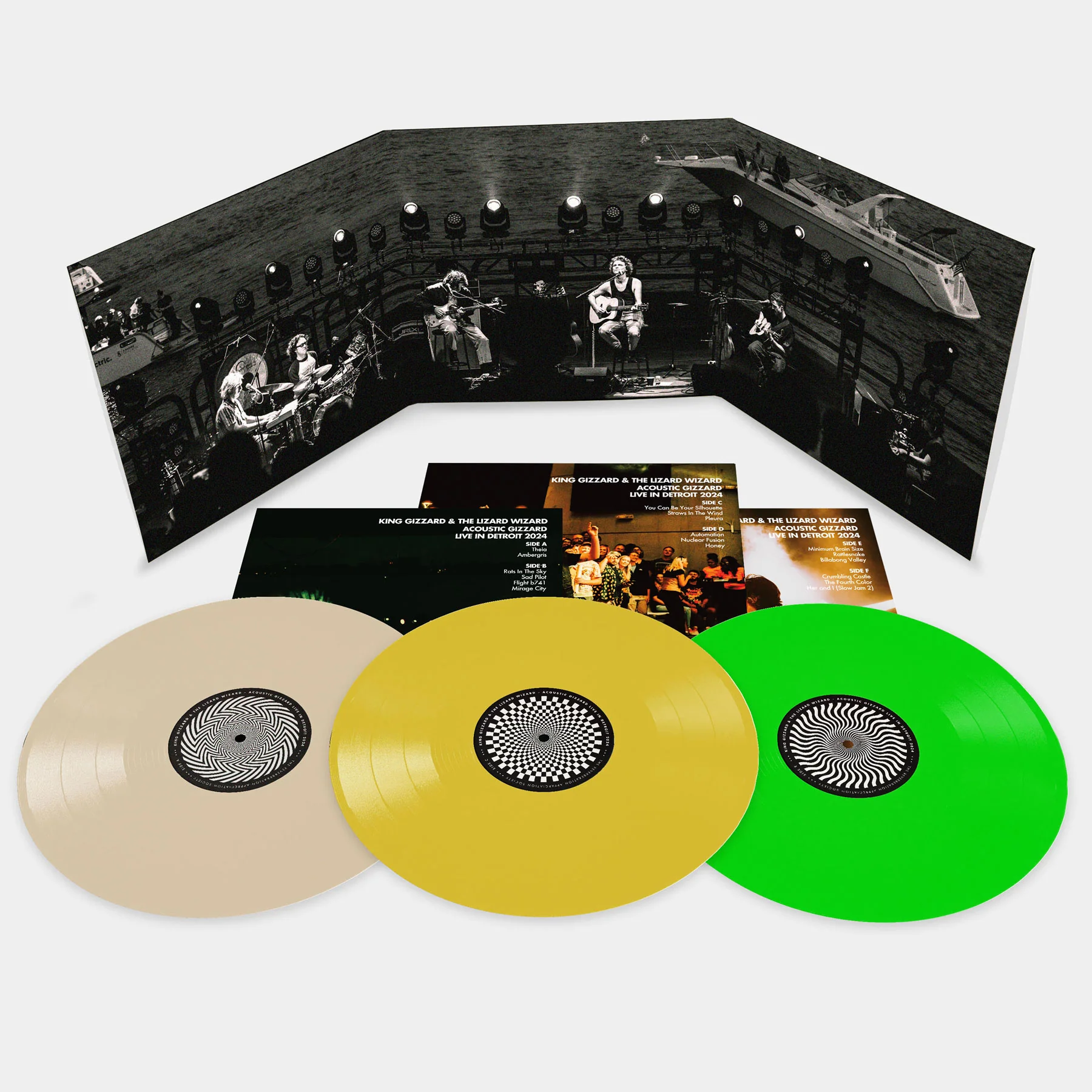 King Gizzard And The Lizard Wizard: Acoustic Gizzard - Live in Detroit 2024 Vinyl 3LP - Image 3