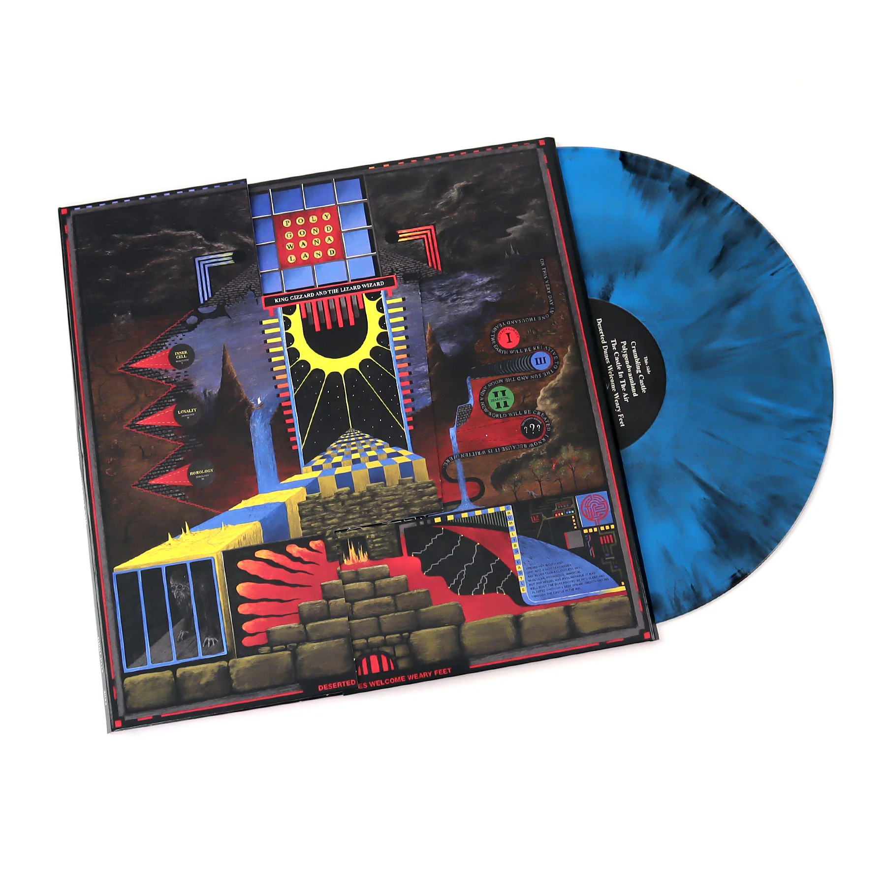 King Gizzard And The Lizard Wizard: Polygondwanaland (Galaxy Blue Colored Vinyl) Vinyl LP
