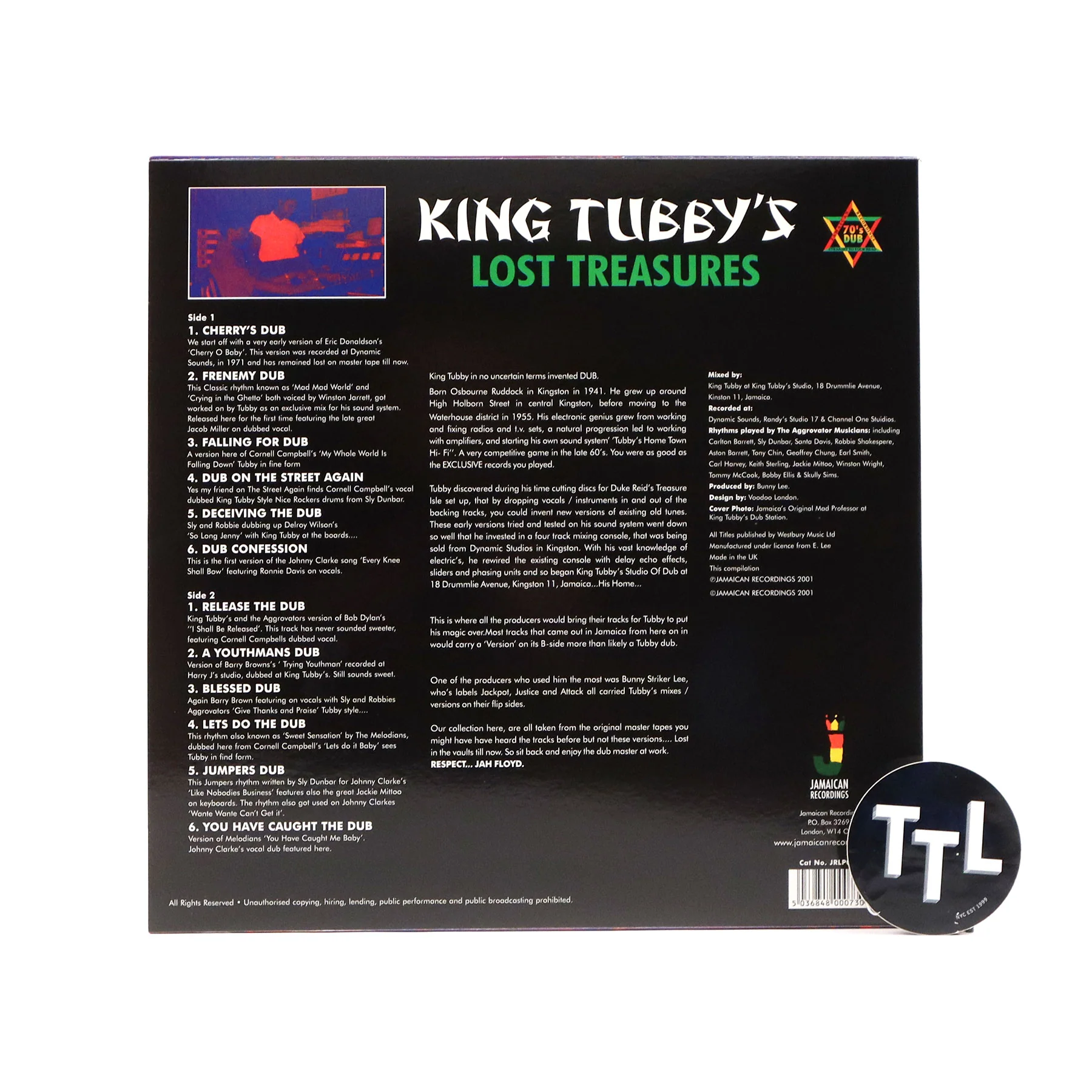King Tubby: King Tubby's Lost Treasures Vinyl LP - Image 2