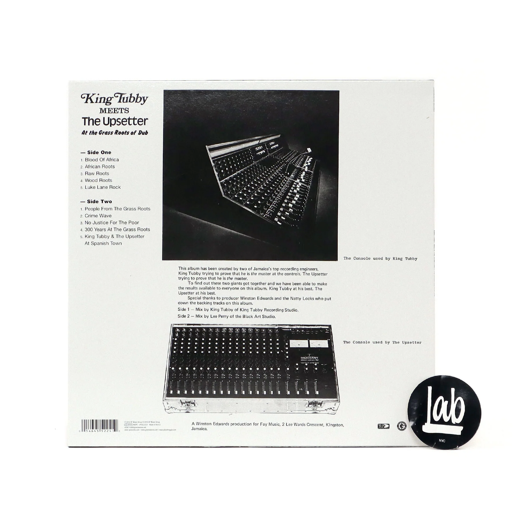 King Tubby & Lee Perry: King Tubby Meets The Upsetter At The Grass Roots Of Dub Vinyl LP - Image 2