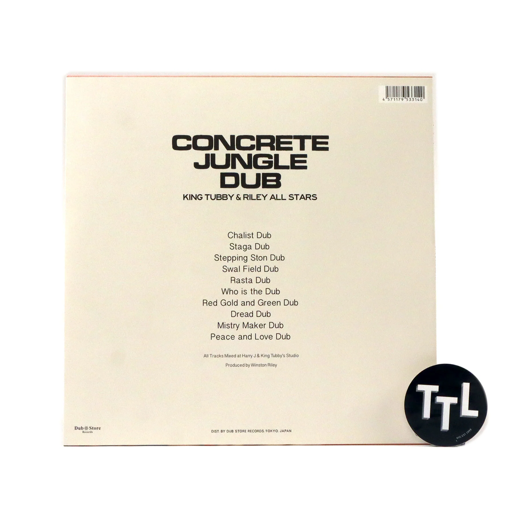King Tubby & Riley All Stars: Concrete Jungle Dub (Japan Import) Vinyl LP - Image 3