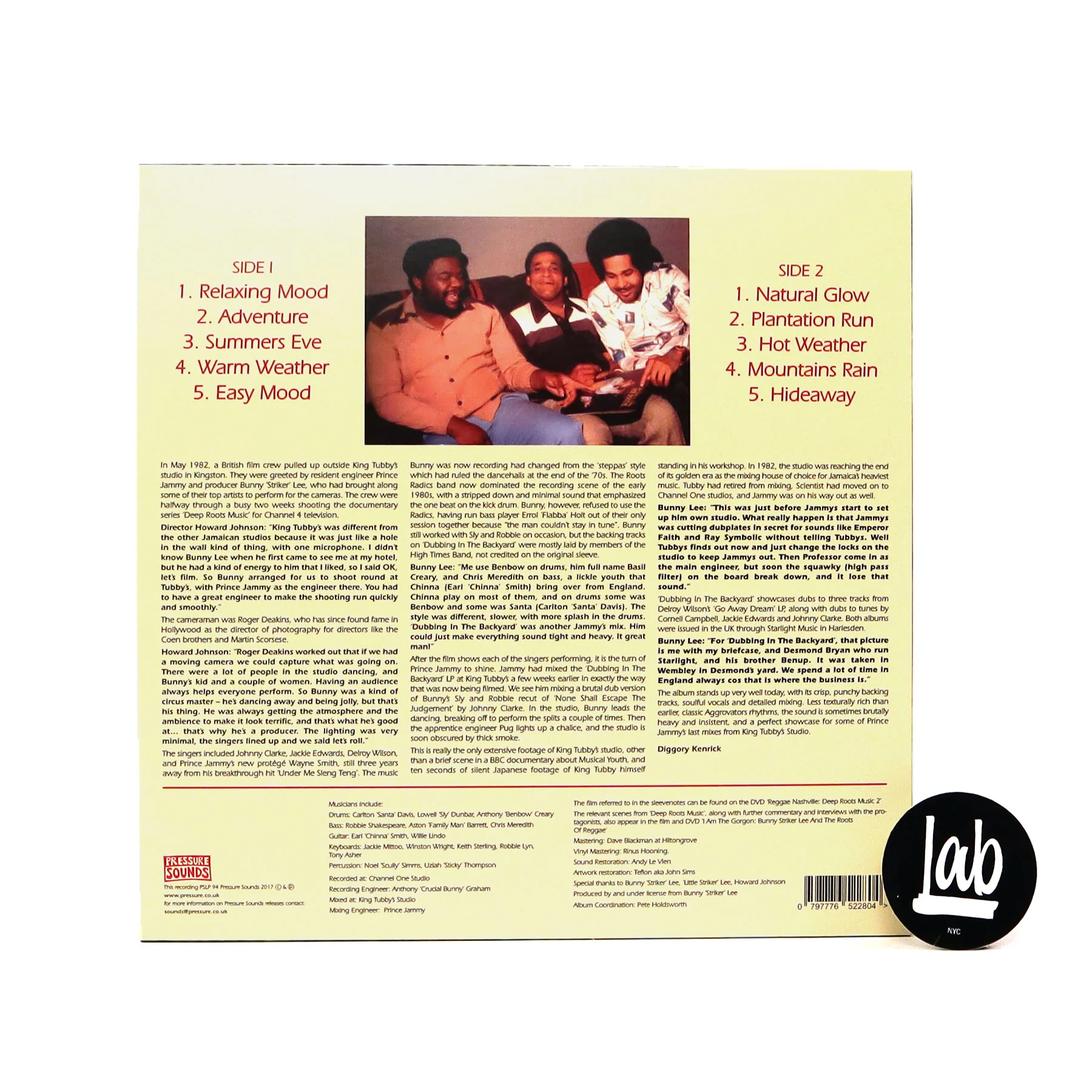 King Tubby's And The Aggrovators: Dubbing In The Back Yard Vinyl LP - Image 2