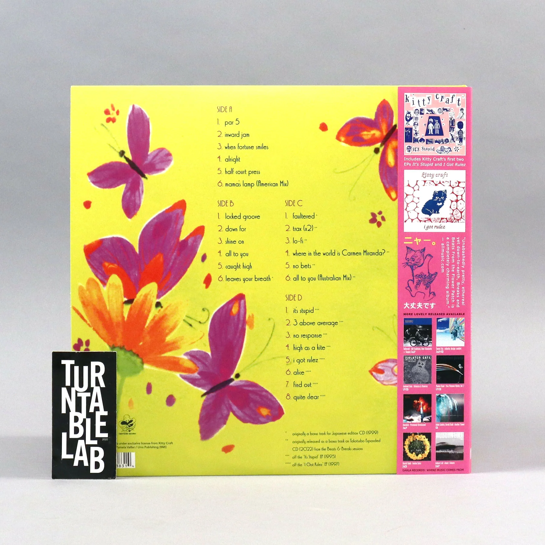 Kitty Craft: Beats And Breaks From The Flower Patch (Colored Vinyl) Vinyl 2LP - Turntable Lab Exclusive - LIMIT 1 PER CUSTOMER - Image 5