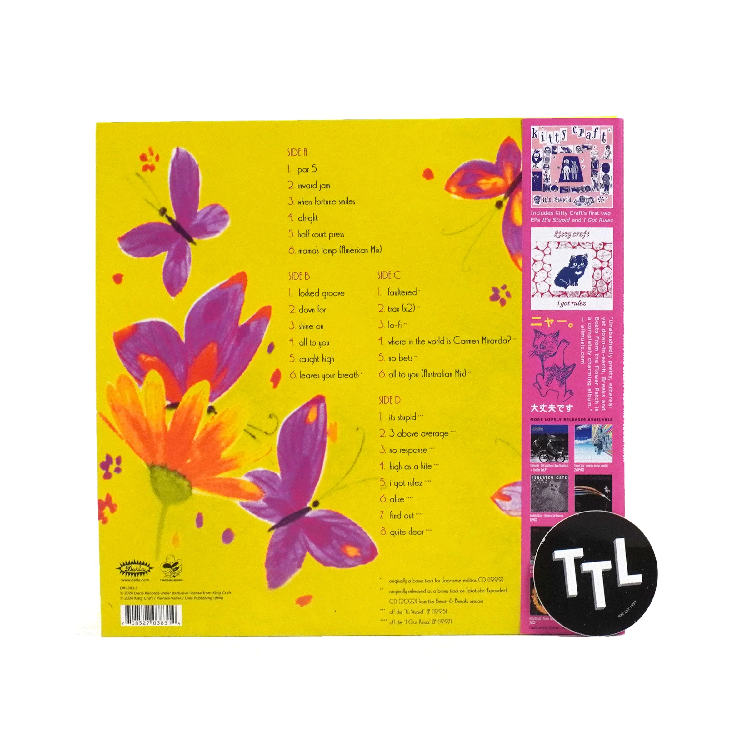 Kitty Craft: Beats And Breaks From The Flower Patch (Pink Colored Vinyl) Vinyl 2LP - Image 3