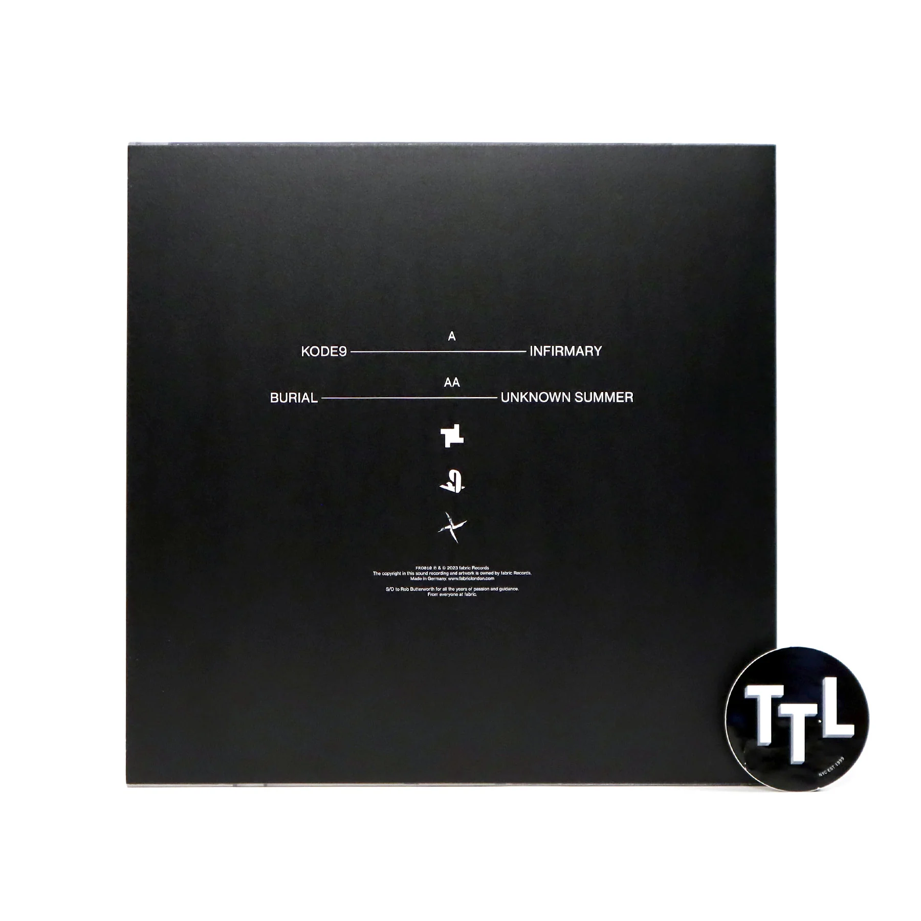 Kode9 & Burial: Infirmary / Unknown Summer (Colored Vinyl) Vinyl 12" - Image 3
