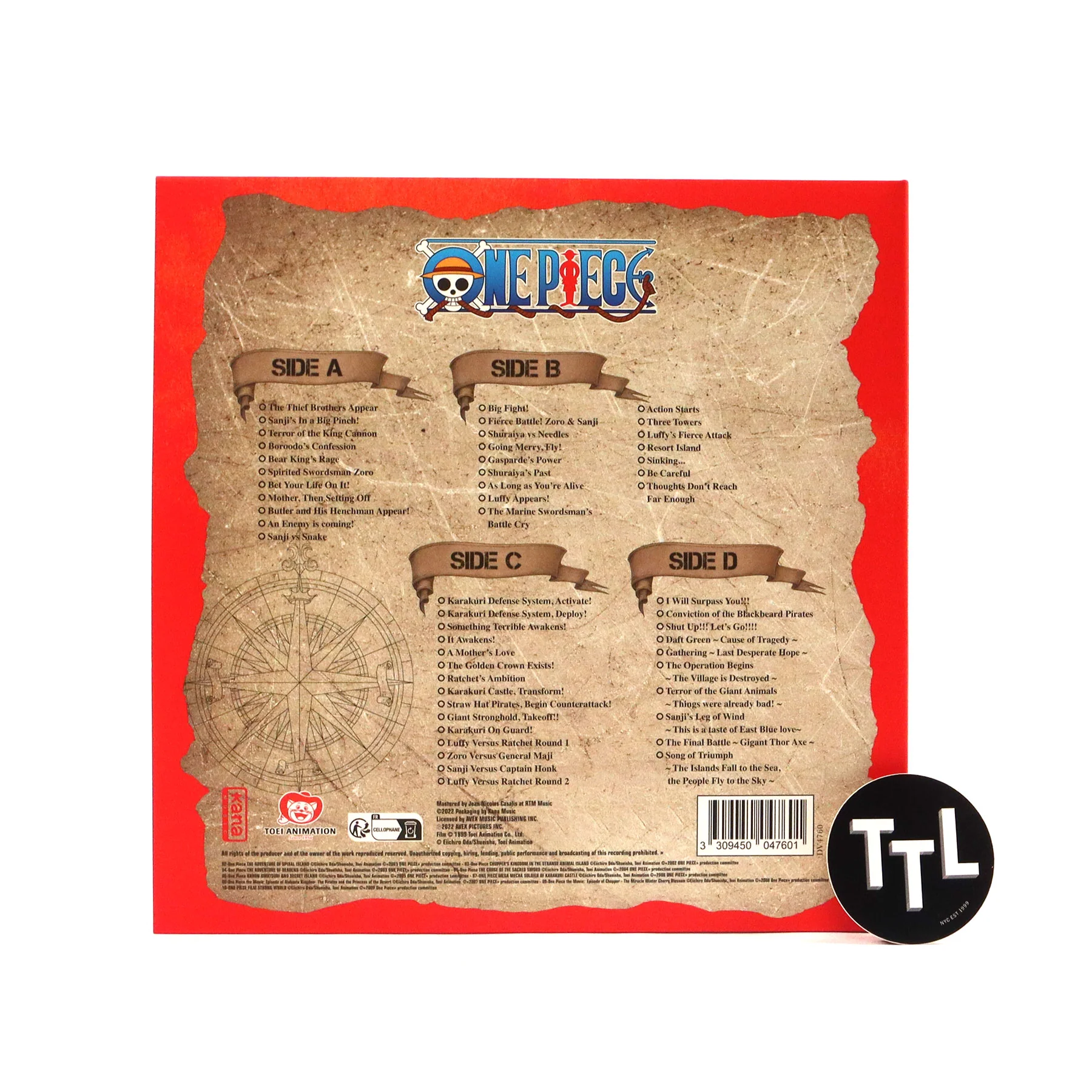 Kohei Tanaka: One Piece Movies - Best Selection (Colored Vinyl) Vinyl 2LP - Image 3