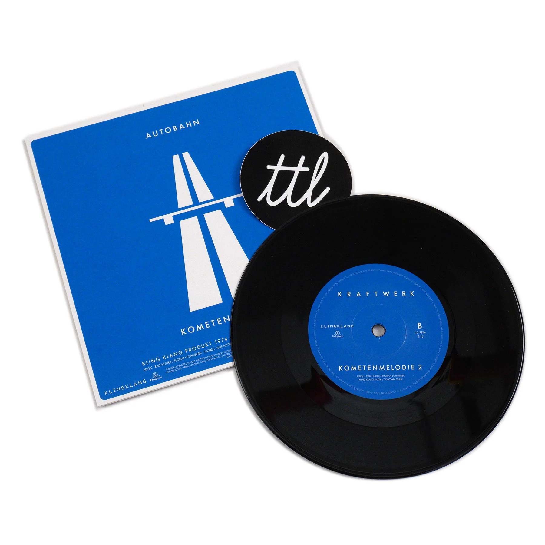 Kraftwerk: Autobahn / Kometenmelodie 2 (Import) Vinyl 7" - Image 2