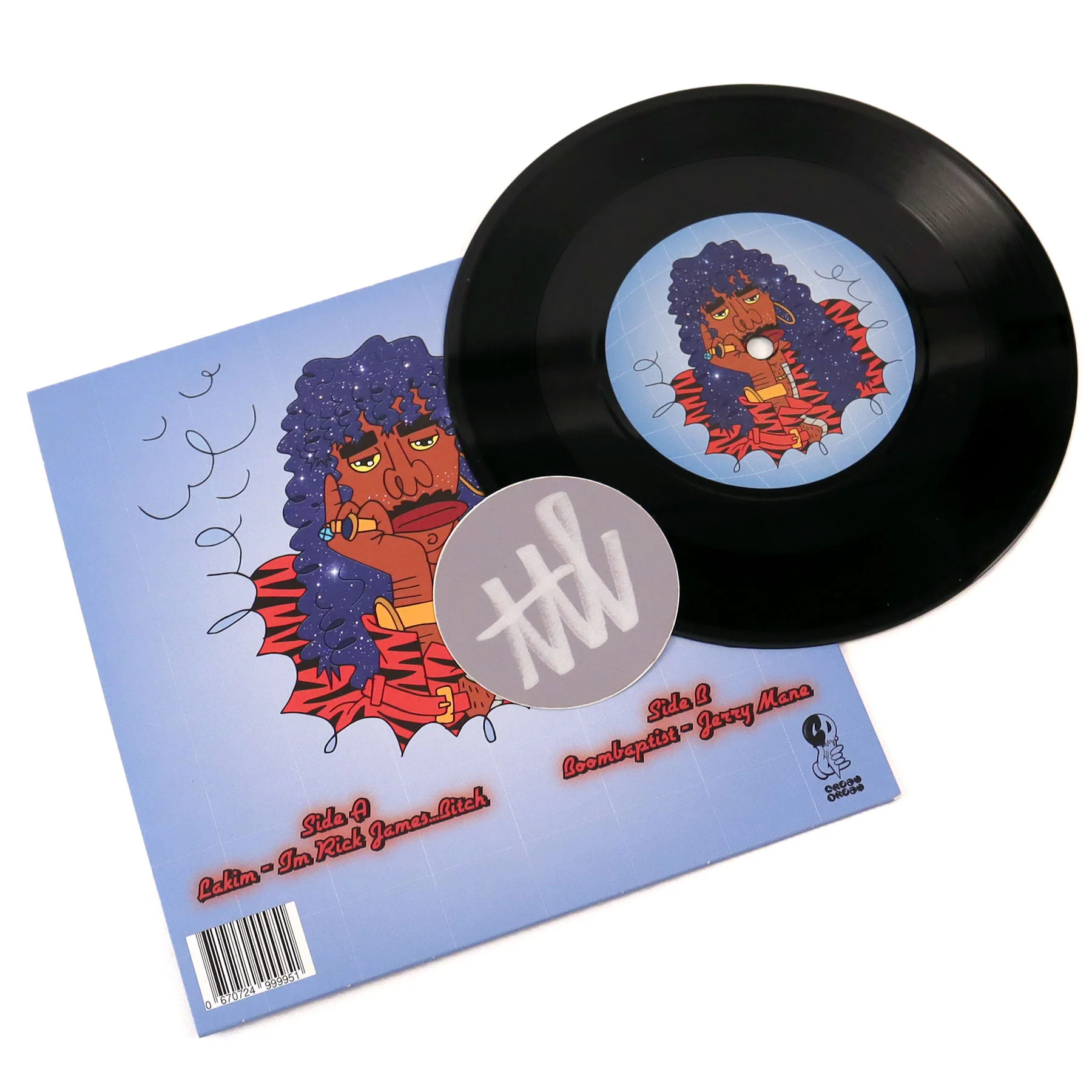 Lakim & BoomBaptist: I'm Rick James, Bitch / Jerry Mane Vinyl 7" - Image 2