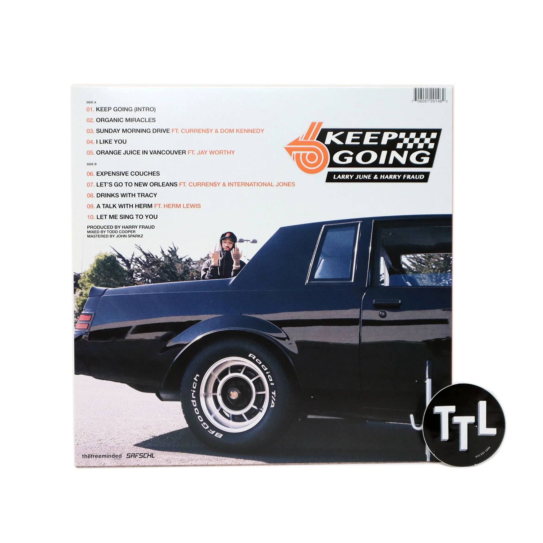 Larry June & Harry Fraud: Keep Going Vinyl LP - Image 2