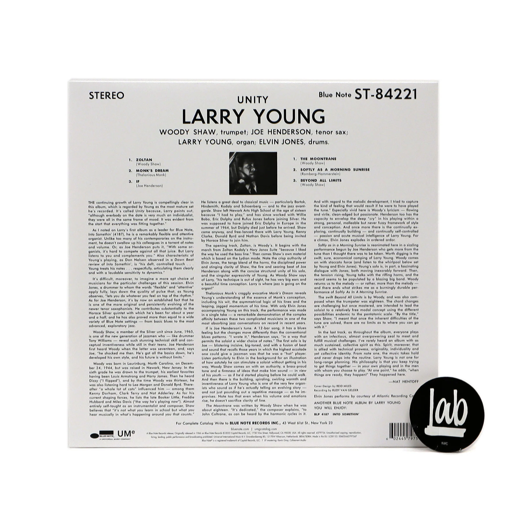 Larry Young: Unity (180g) Vinyl LP - Image 2