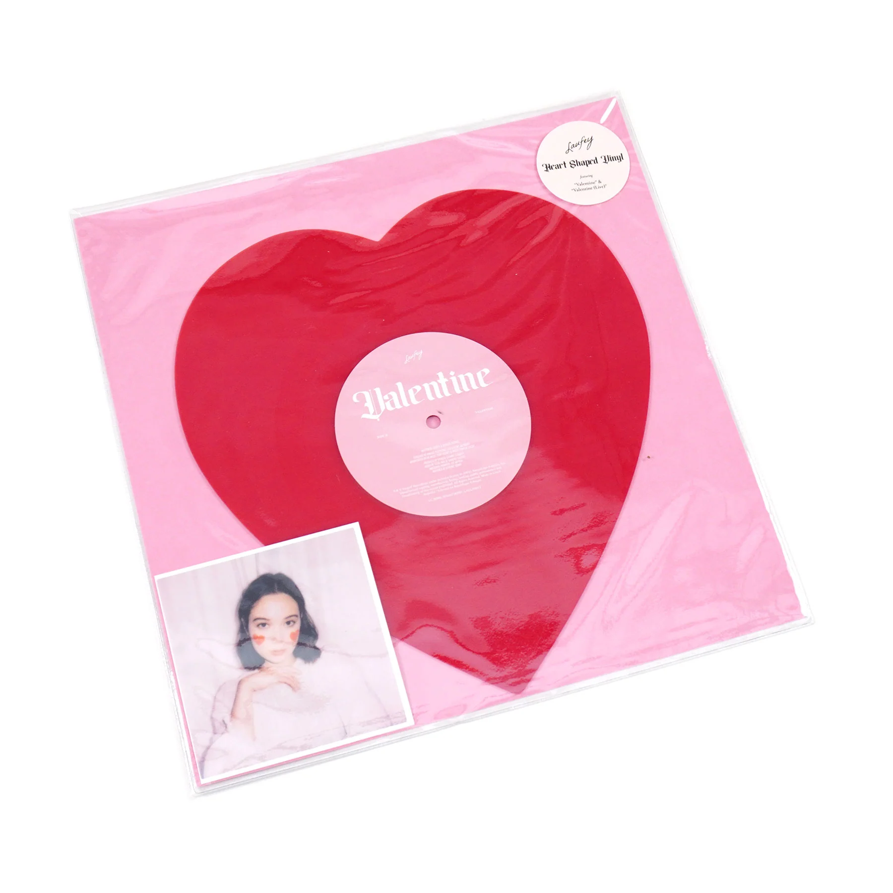 Laufey: Valentine (Indie Exclusive Heart Shaped Colored Vinyl) Vinyl 7" - Image 2