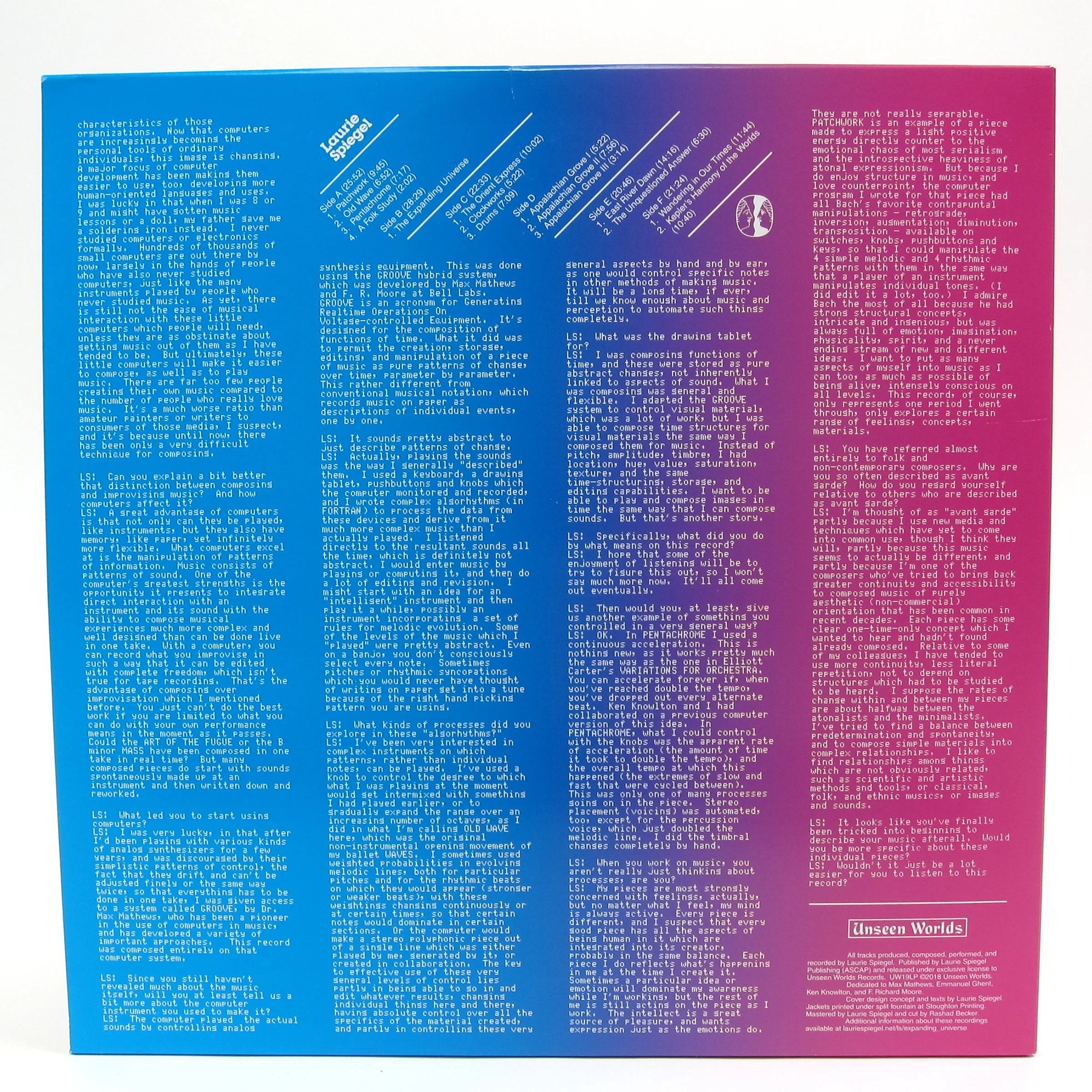 Laurie Spiegel: The Expanding Universe Vinyl 3LP - Image 3