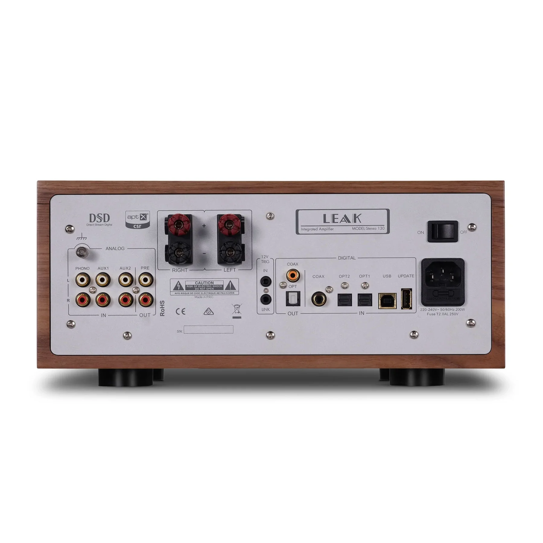 Leak: Stereo 130 Integrated Amplifier w/ Bluetooth - Walnut - Image 4