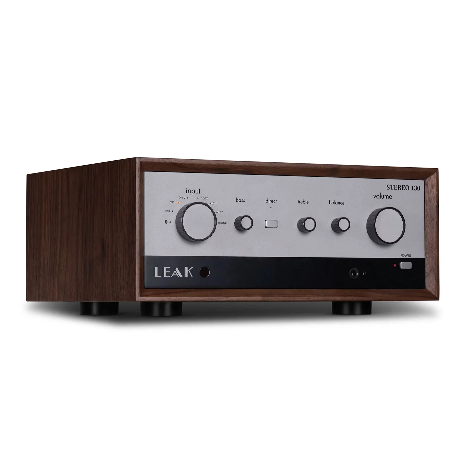 Leak: Stereo 130 Integrated Amplifier w/ Bluetooth - Walnut - Image 5