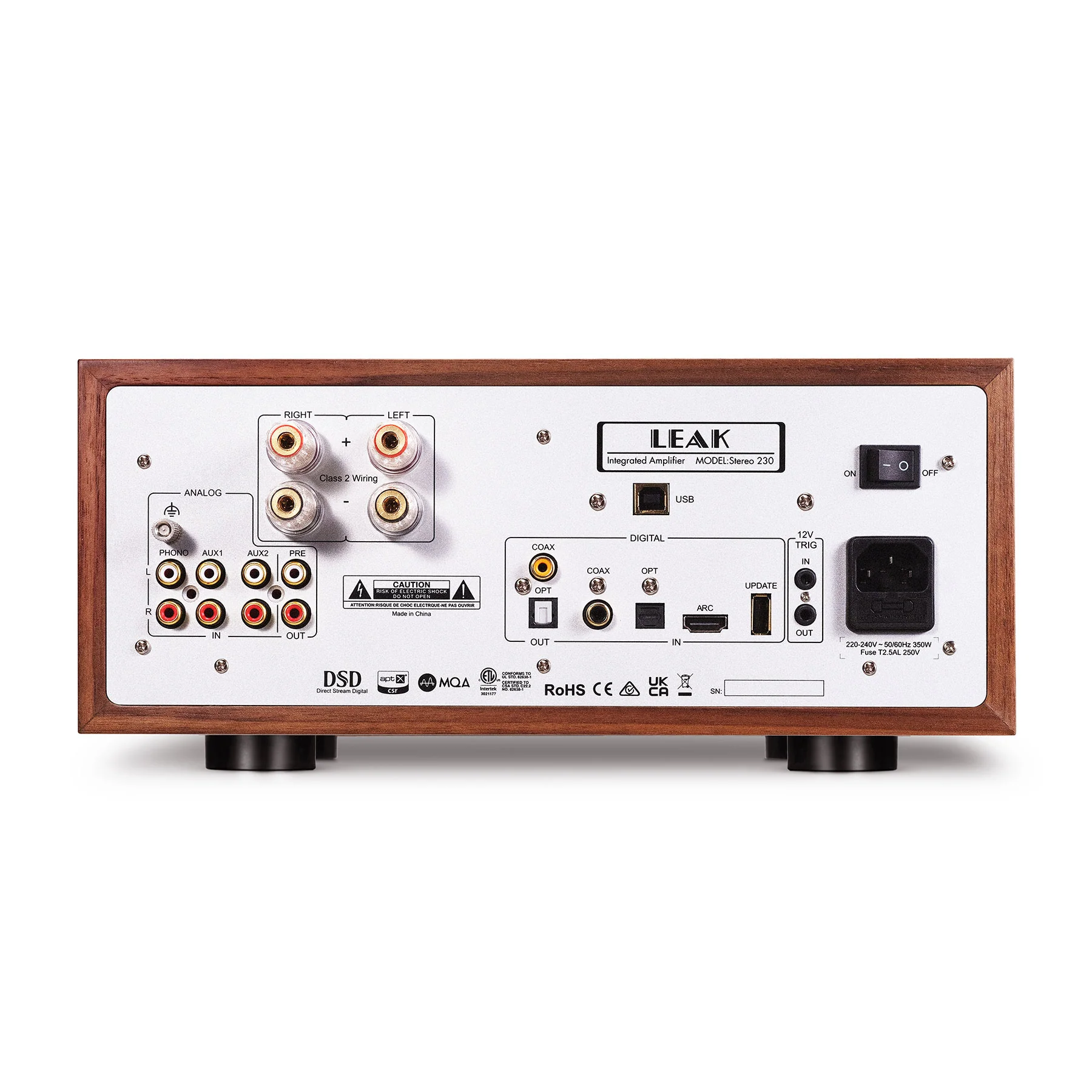 Leak: Stereo 230 Integrated Amplifier w/ Bluetooth - Walnut - Image 3