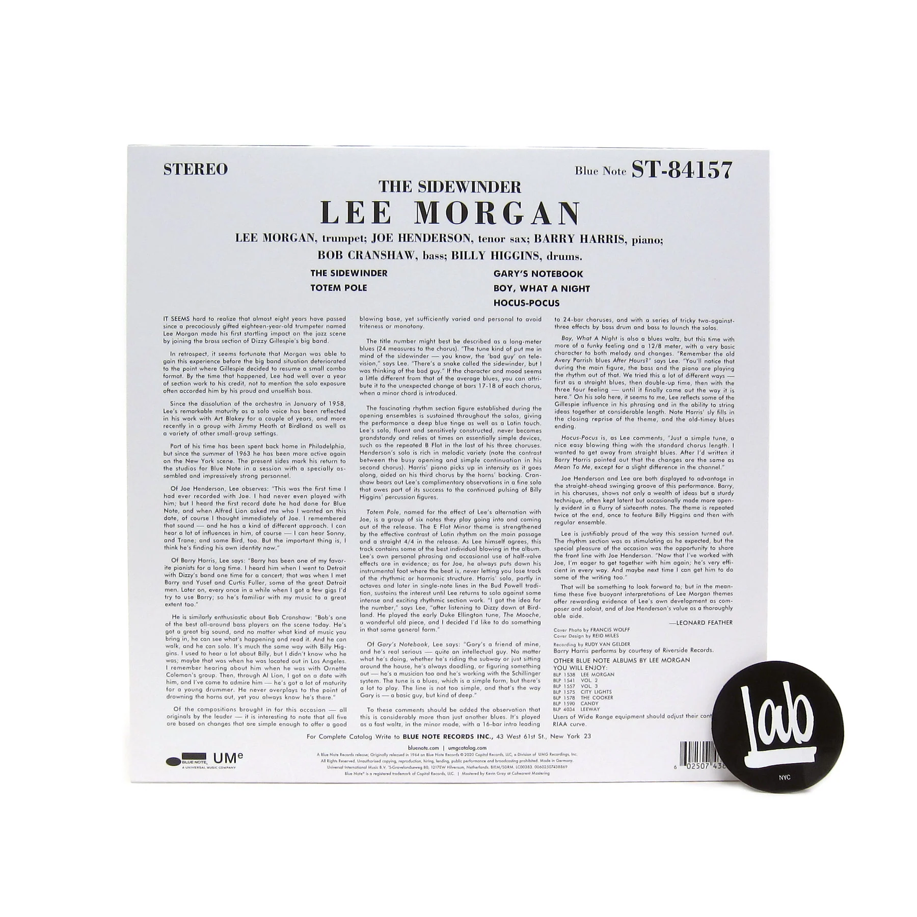 Lee Morgan: The Sidewinder (180g) Vinyl LP - Image 2