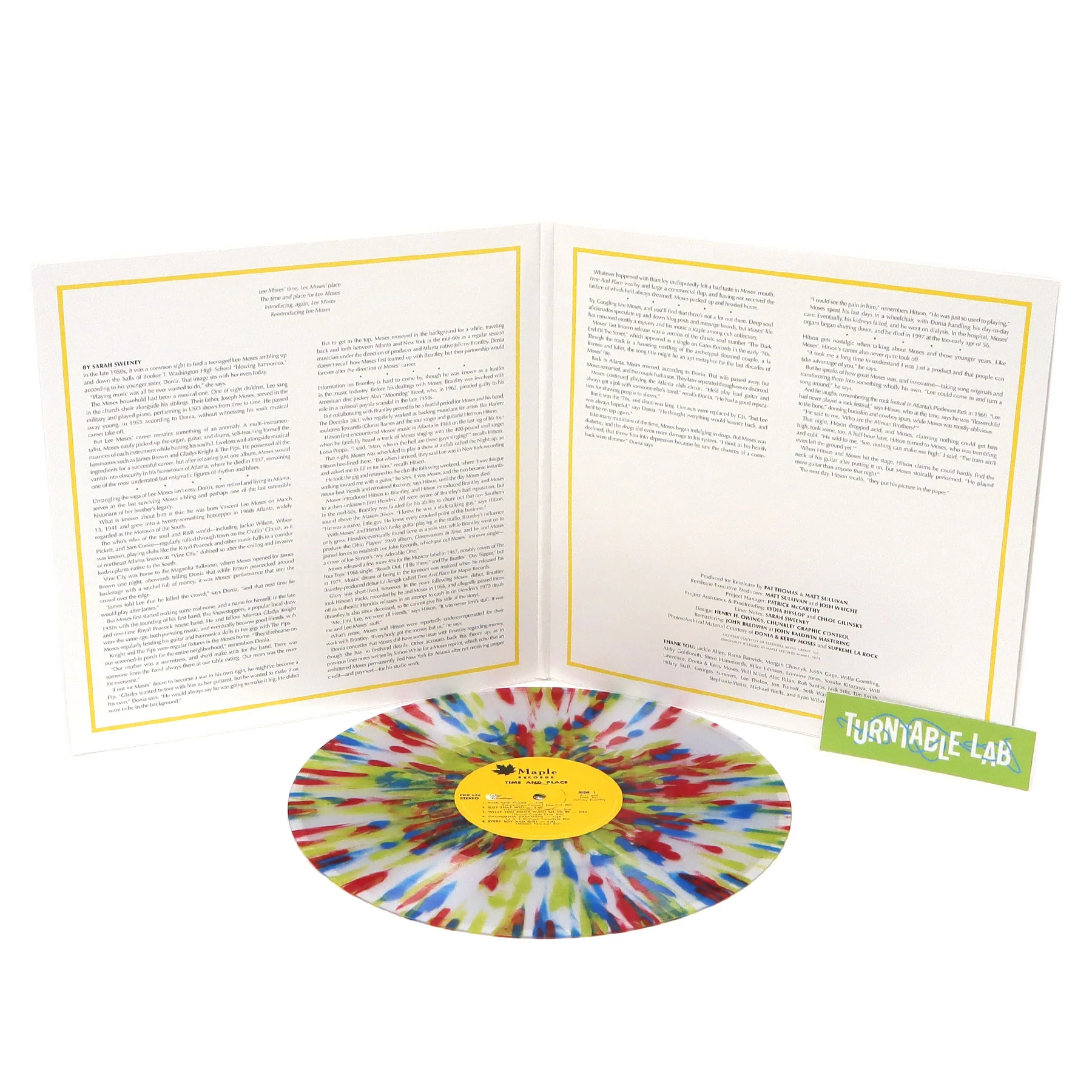 Lee Moses: Time and Place (Psych Splatter Colored Vinyl) Vinyl LP - Image 2