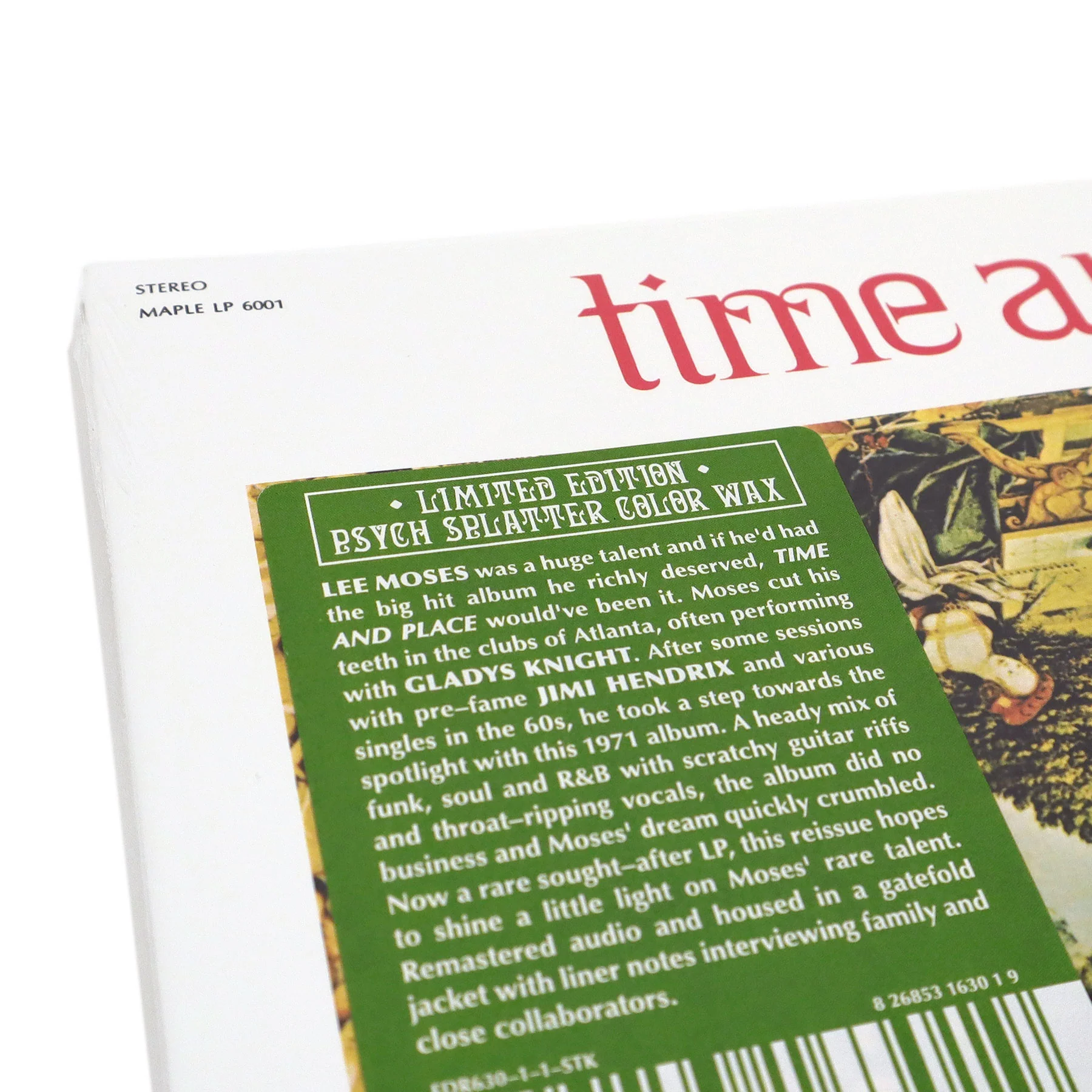 Lee Moses: Time and Place (Psych Splatter Colored Vinyl) Vinyl LP - Image 4