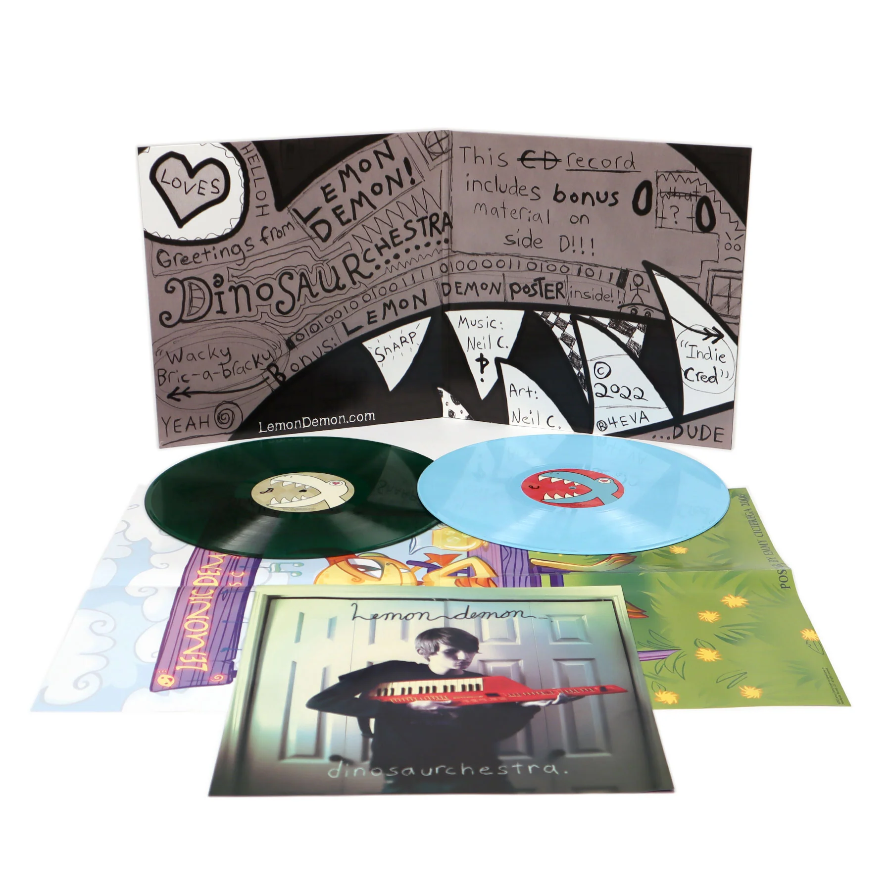 Lemon Demon: Dinosaurchestra (Colored Vinyl) Vinyl 2LP - Image 2