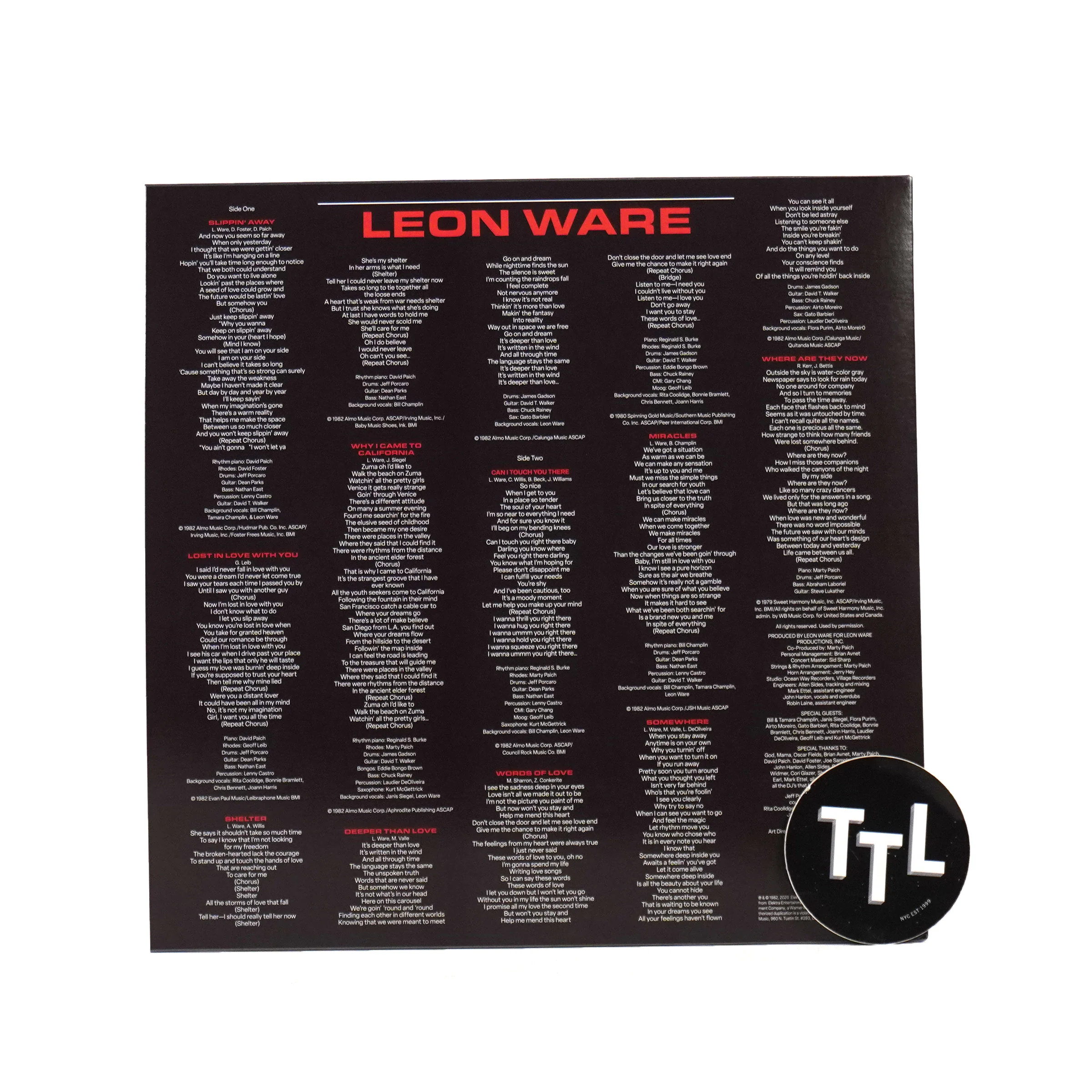 Leon Ware: Leon Ware (Colored Vinyl) Vinyl LP - Image 3