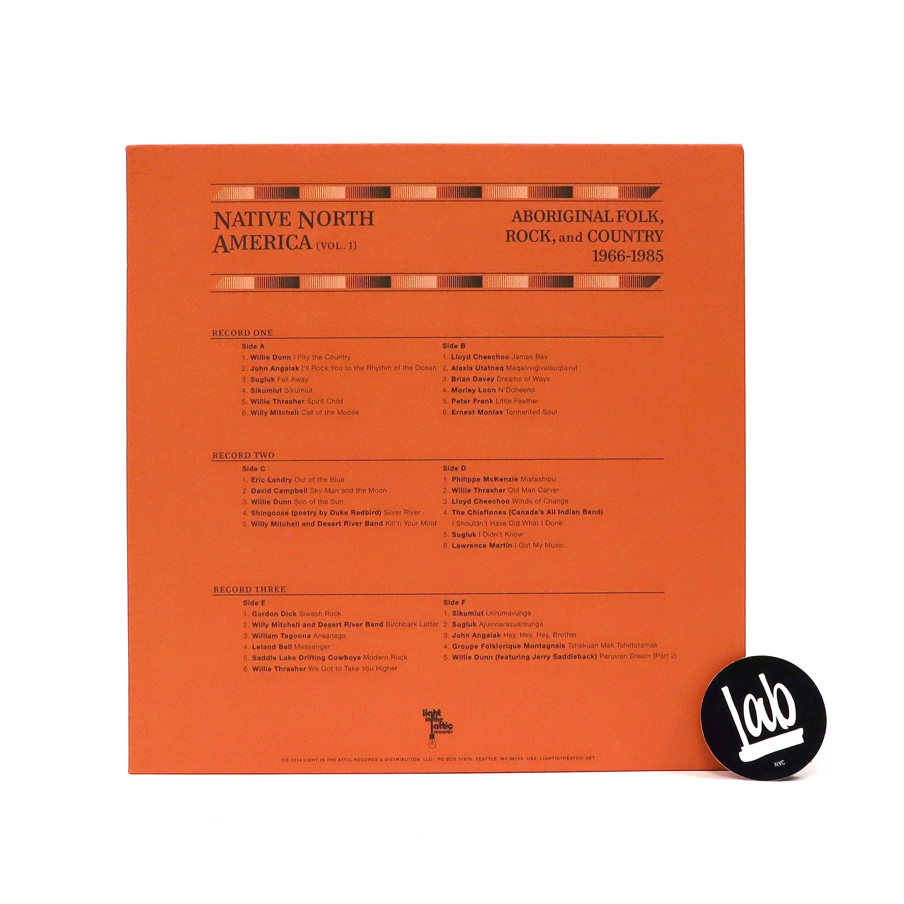 Light In The Attic: Native North America Vol.1 - Aboriginal Folk, Rock & Country 1966–1985 Vinyl 3LP Boxset - Image 3