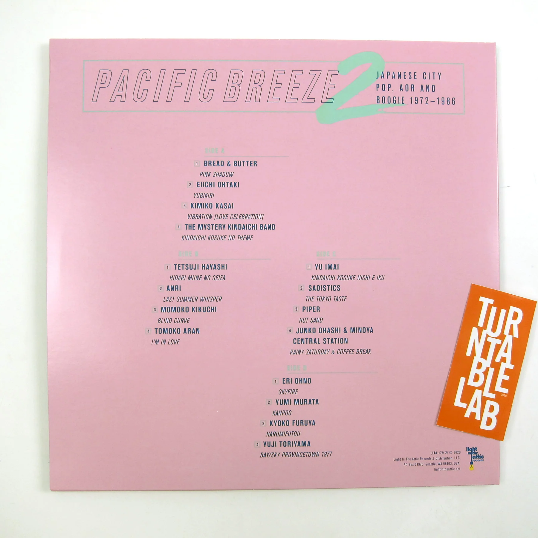 Light In The Attic: Pacific Breeze Vol.2 - Japanese City Pop, AOR & Boogie 1972-1986 (L.A. Twilight Colored Vinyl) Vinyl 2LP - Image 4