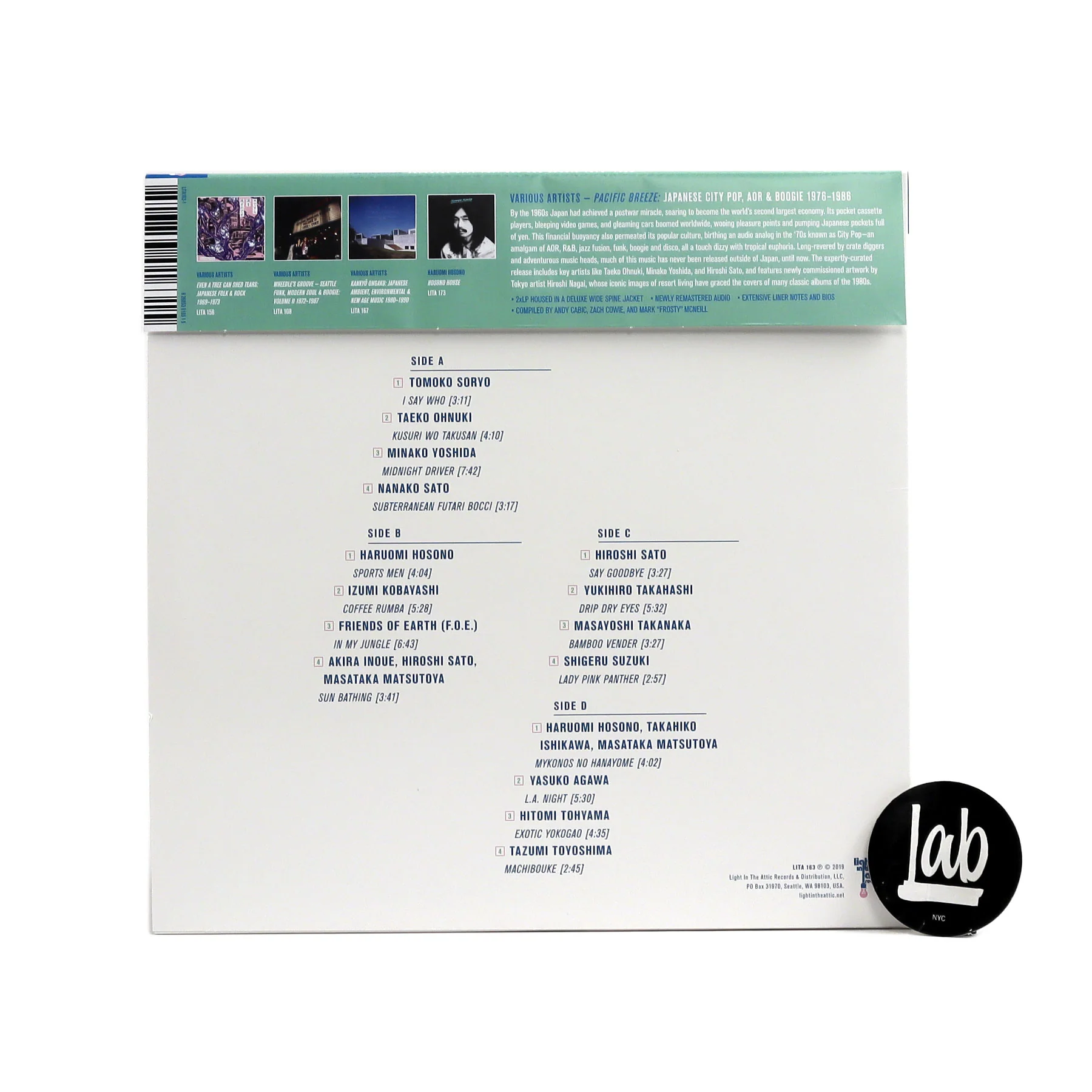Light In The Attic: Pacific Breeze Vol.1 - Japanese City Pop, AOR & Boogie 1976-1986 Vinyl 2LP - Image 3